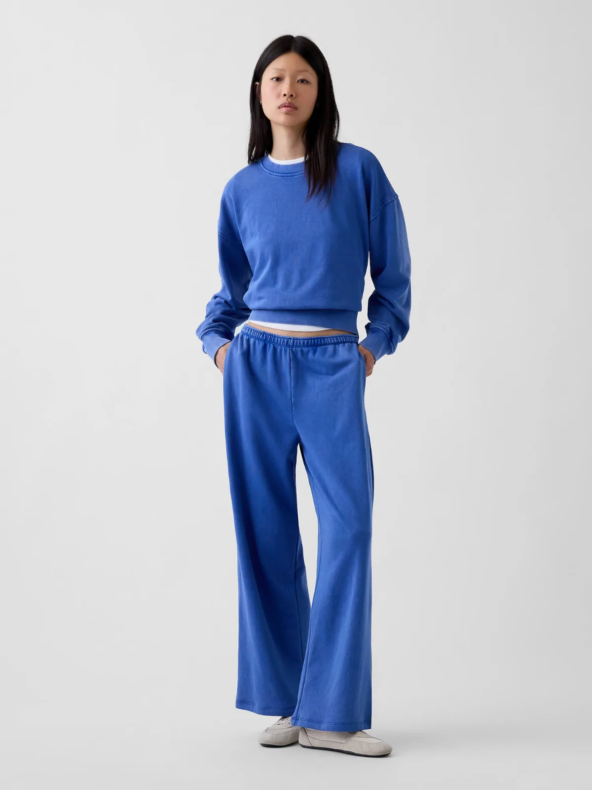 Mid Rise VintageSoft Terry Loose Sweatpants by Gap