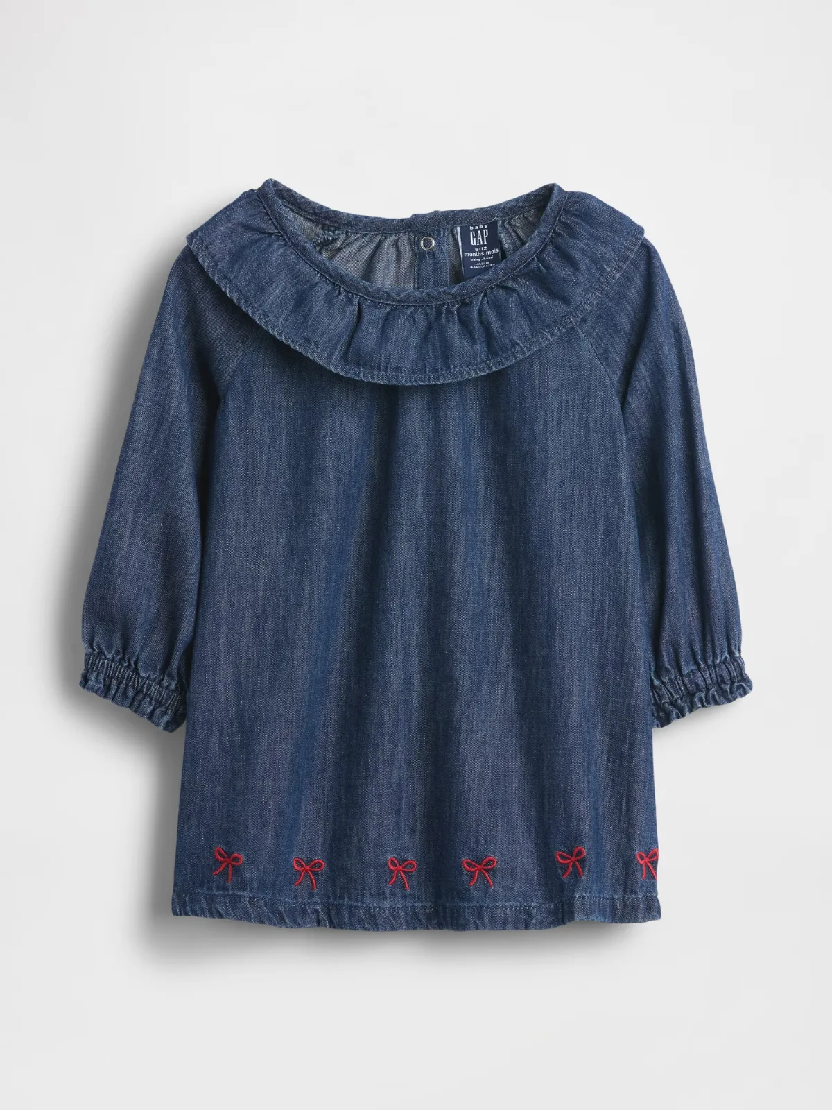 Baby Denim Ruffle Collar Dress by Gap