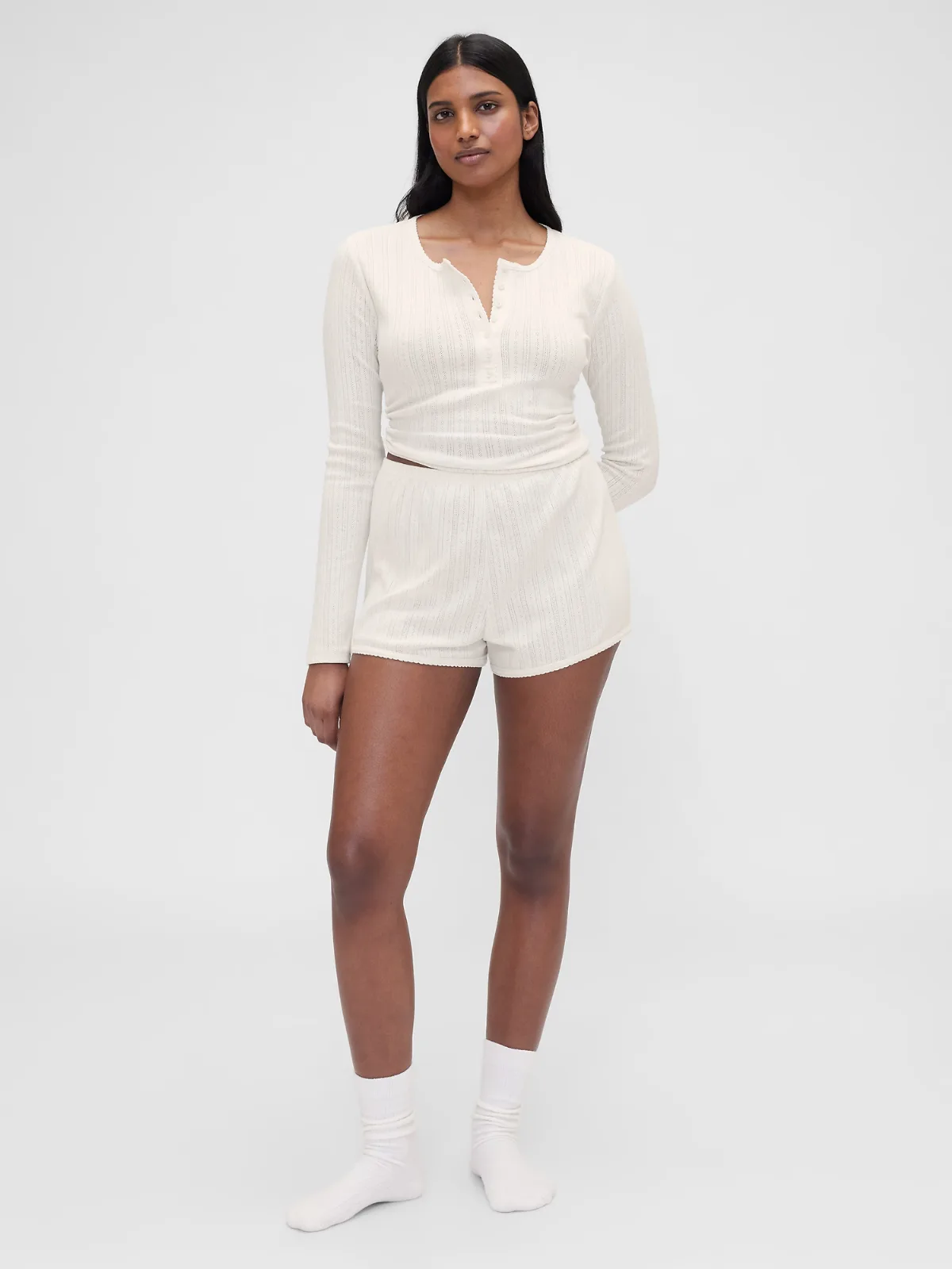 Summer Fridays Pointelle PJ Shorts by Gap