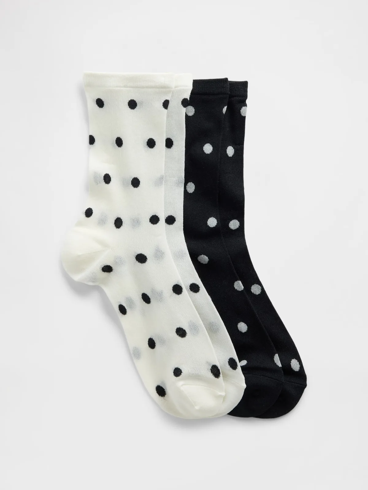 Sheer Dot Crew Socks (2-Pack) by Gap