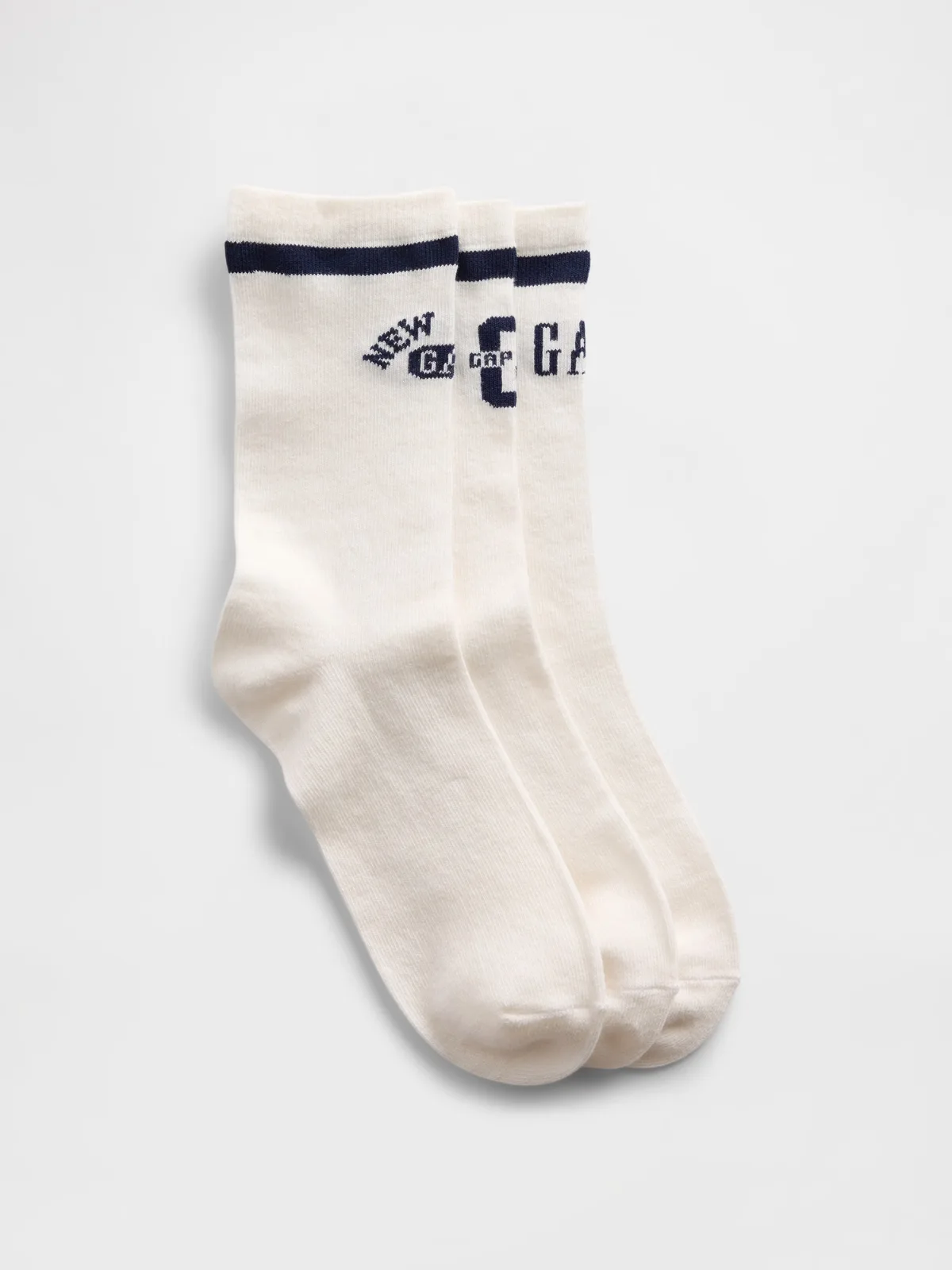 Logo Crew Socks (3-Pack) by Gap