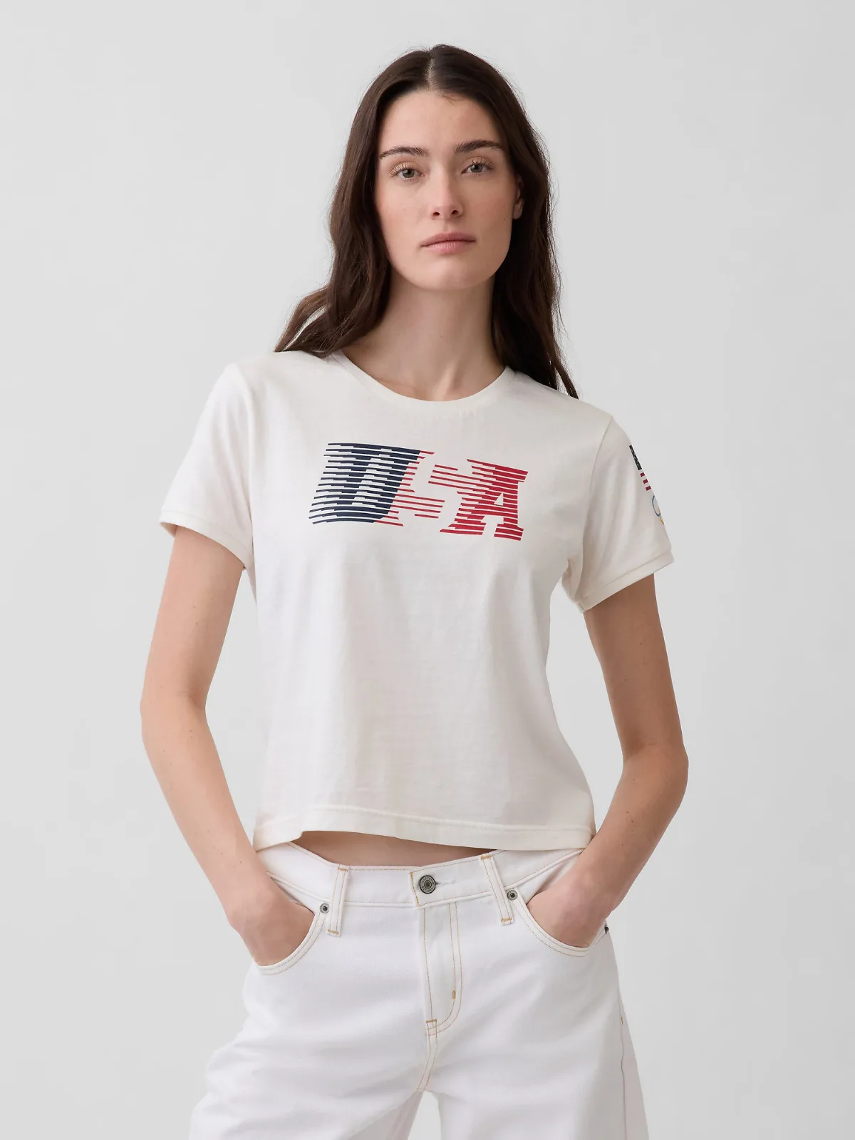 Team USA Crop T-Shirt by Gap