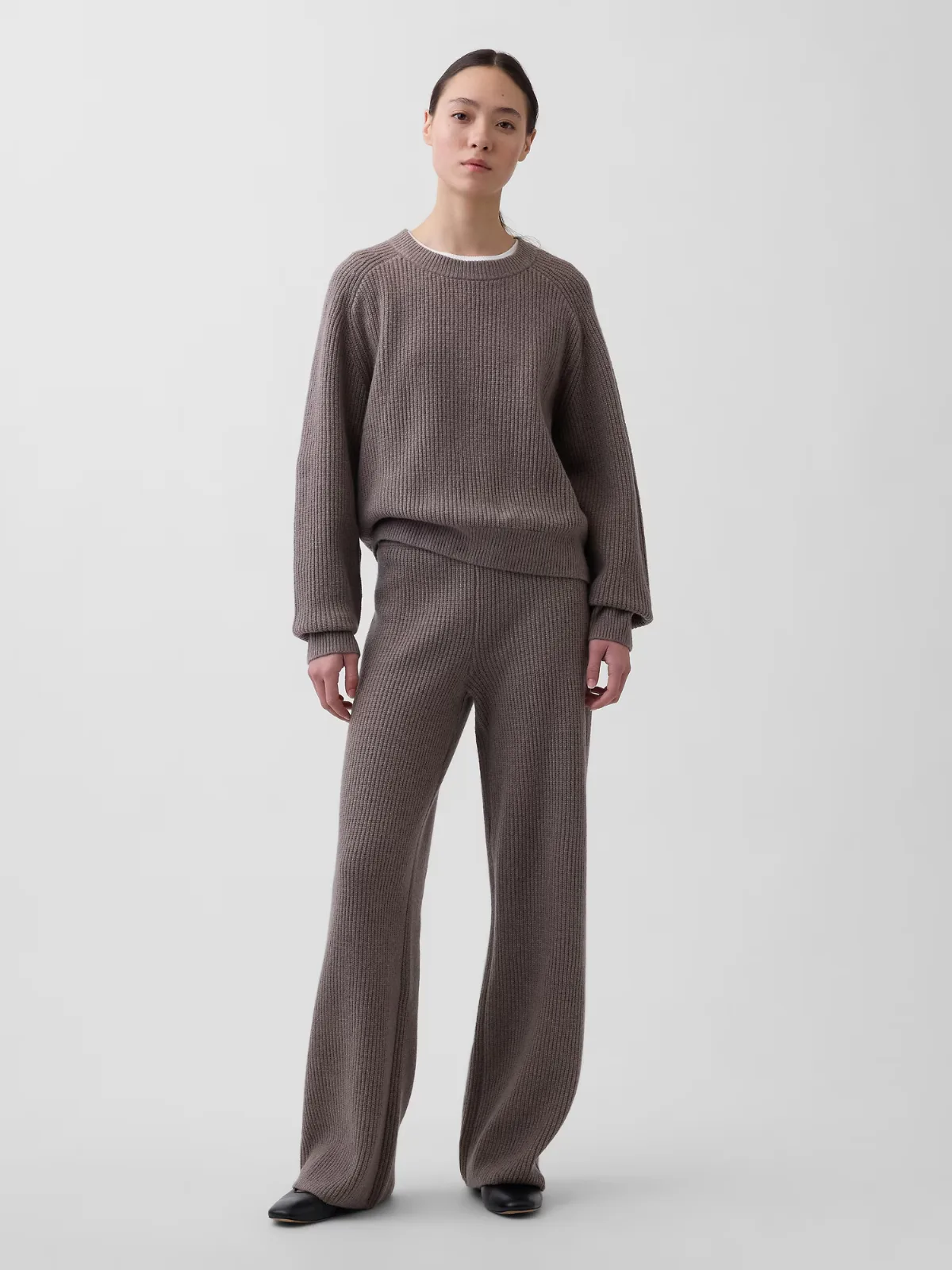 CashSoft Shaker-Stitch Sweater Pants by Gap