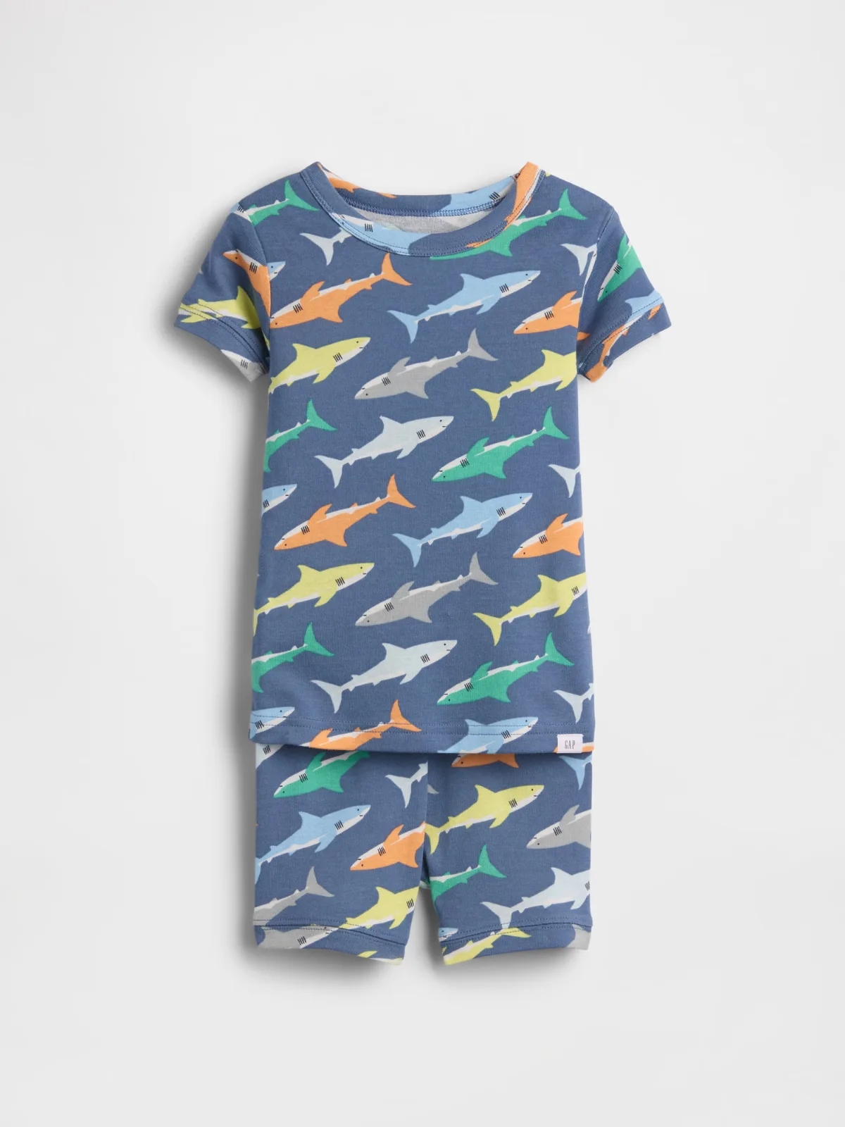 Organic Brushed Cotton Shark PJ Short Set by Gap