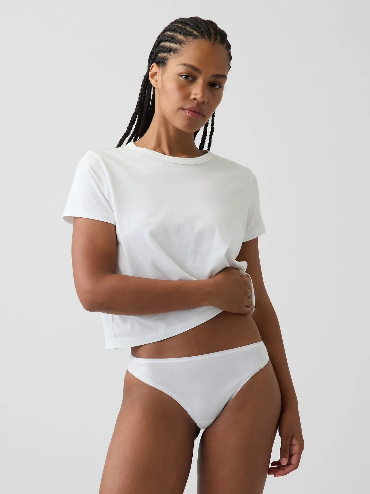 SoftMade Organic Stretch Cotton Thong by Gap