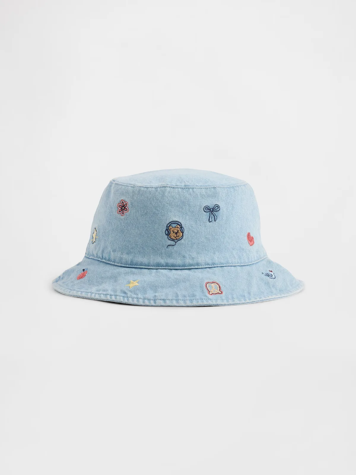 Embroidered Denim Bucket Hat by Gap