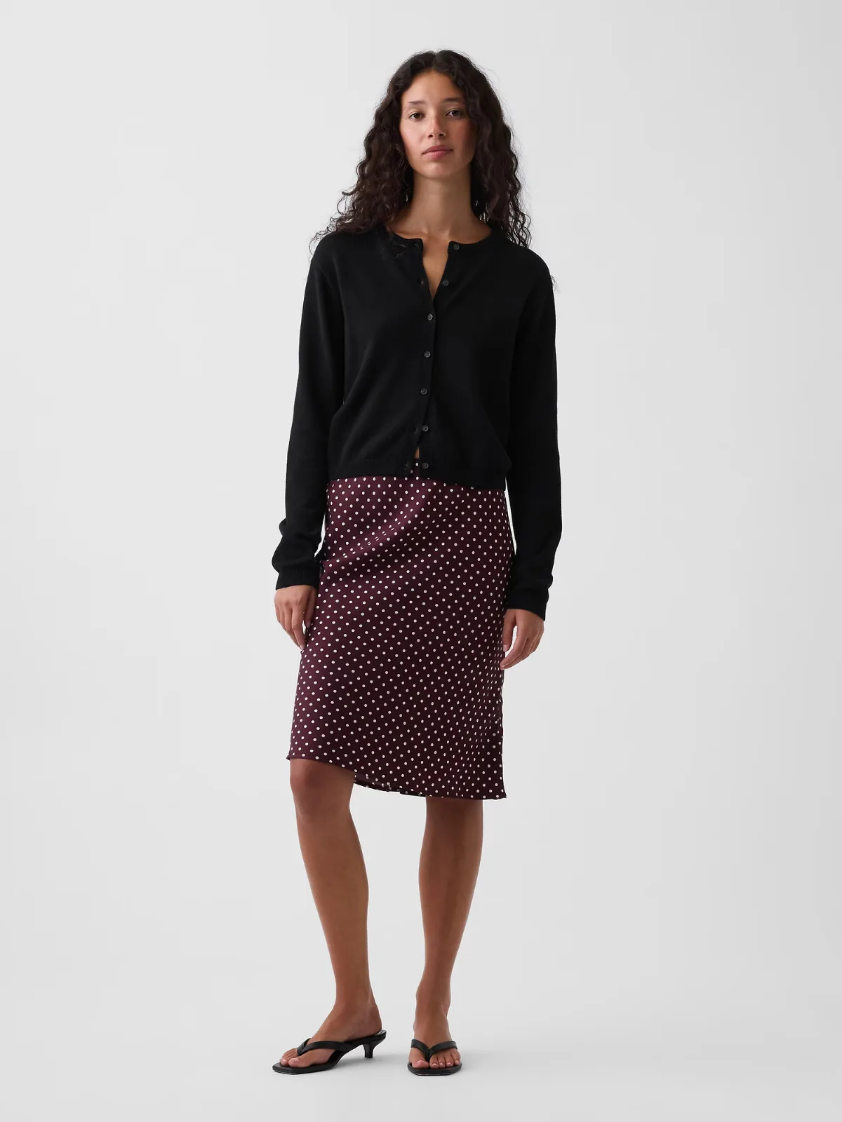 Satin Bias-Cut Skirt by Gap