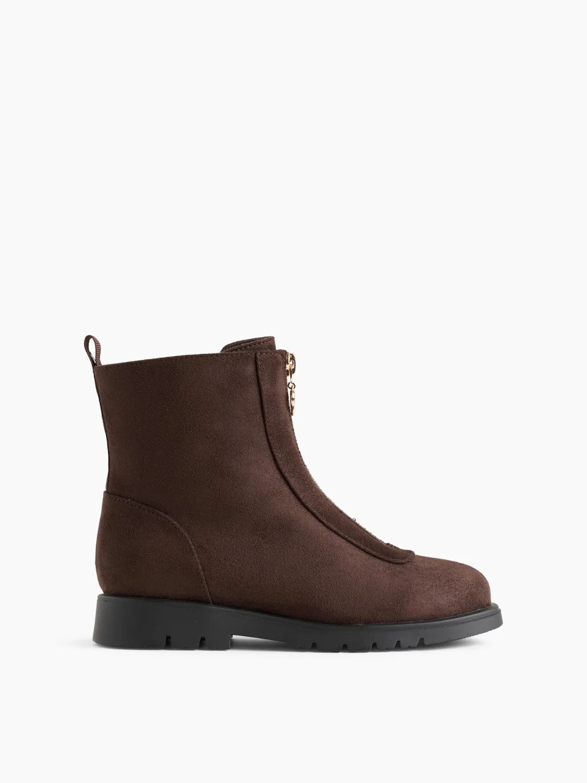 Vegan Suede Zip Boots by Gap