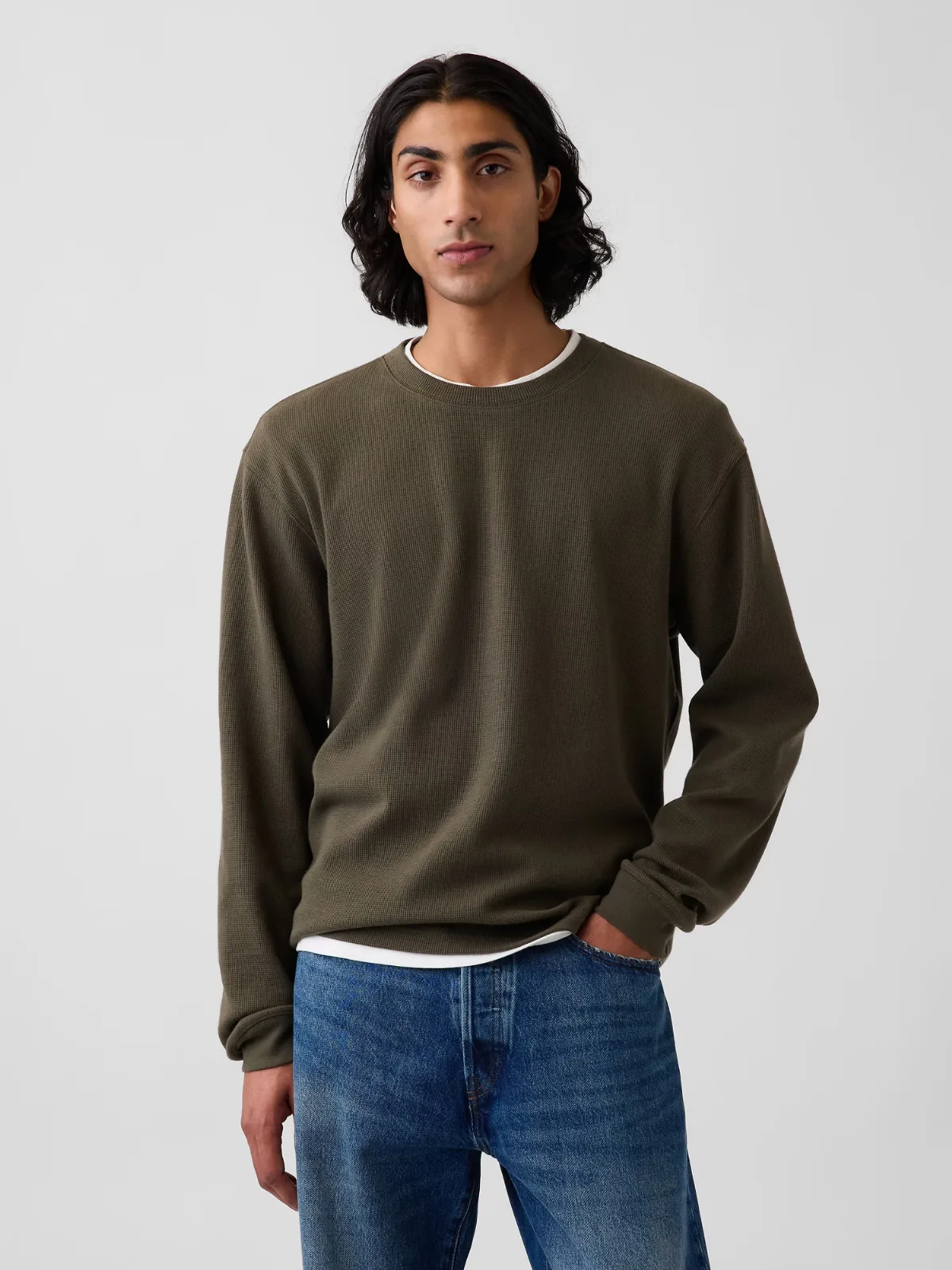 Relaxed Waffle T-Shirt by Gap