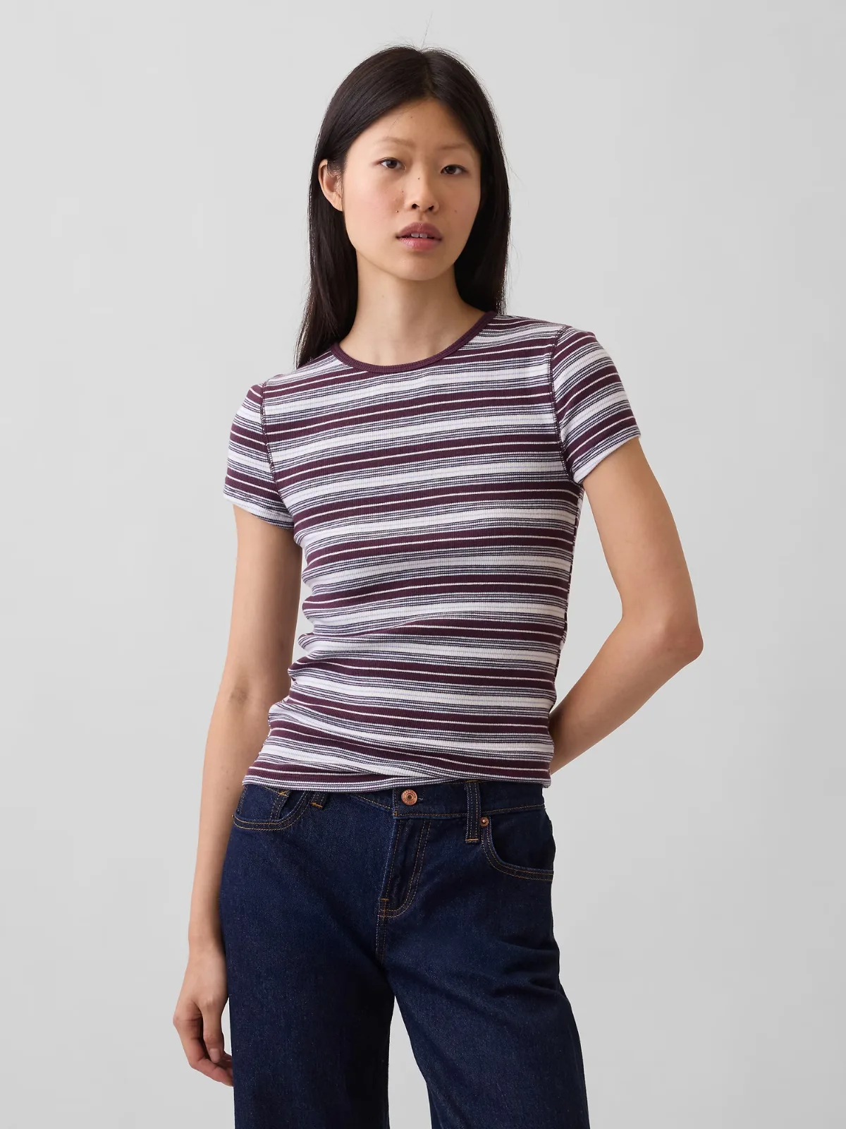 Modern Rib T-Shirt by Gap
