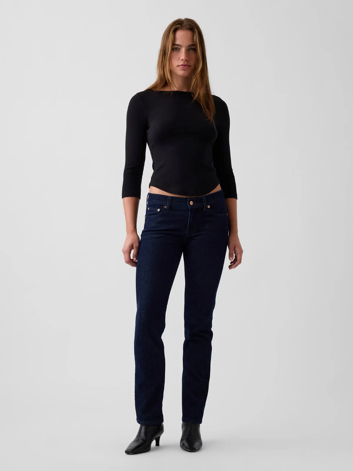 Low Rise 90s Slim Straight Jeans by Gap
