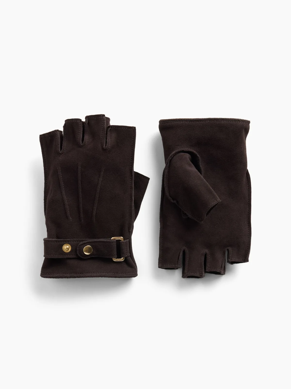 Suede Fingerless Gloves by Gap