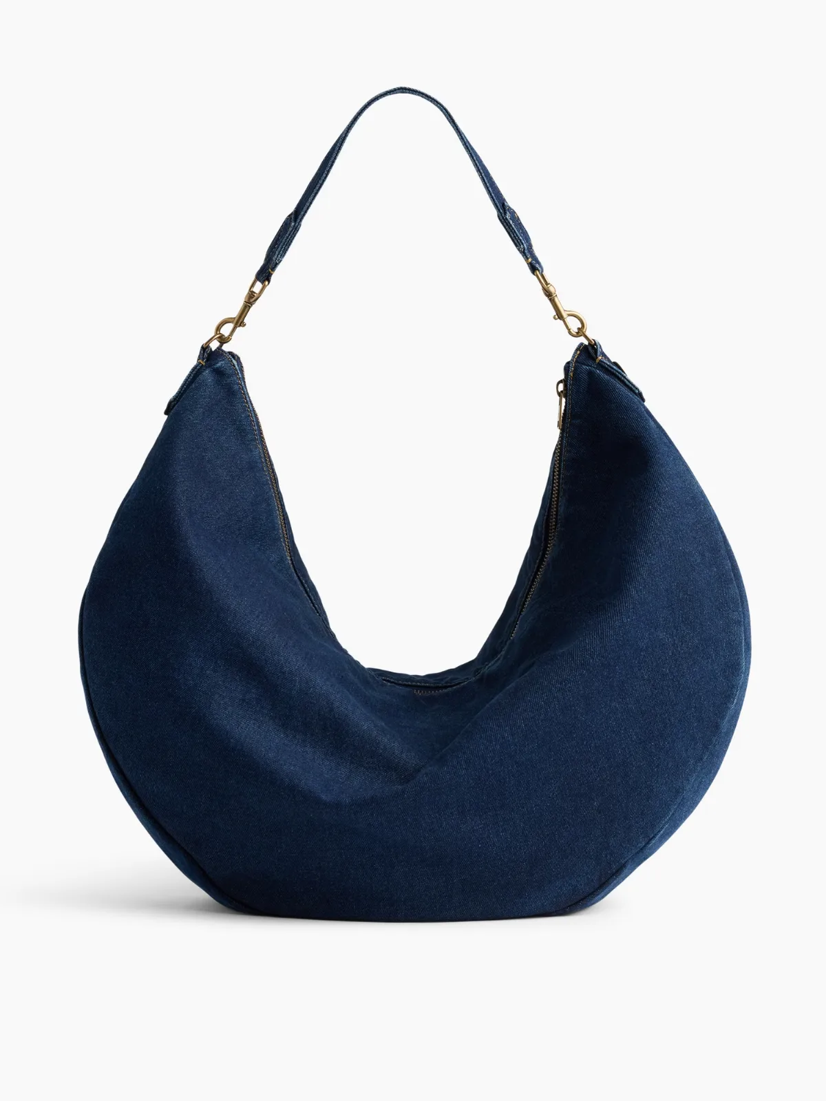 Large Denim Crescent Bag by Gap