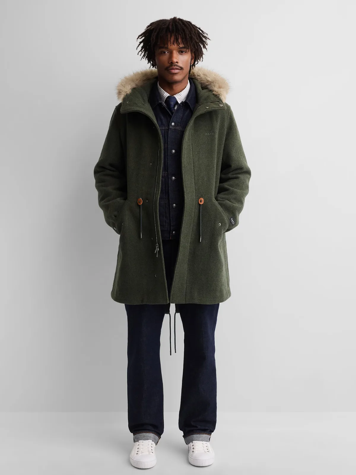 Gap A.P.C. Oversized Wool-Blend Parka by Gap