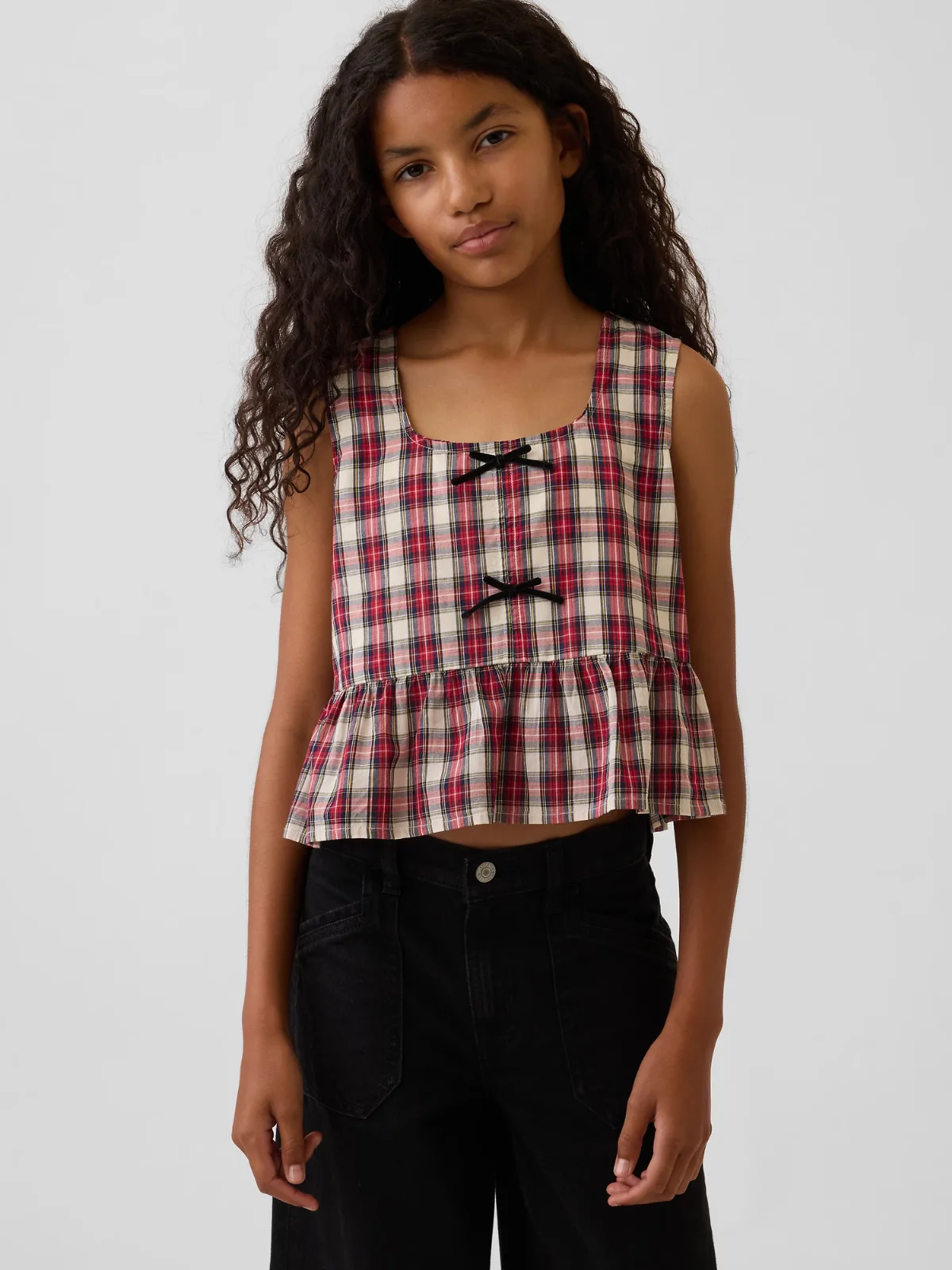 Bow-Front Peplum Top by Gap