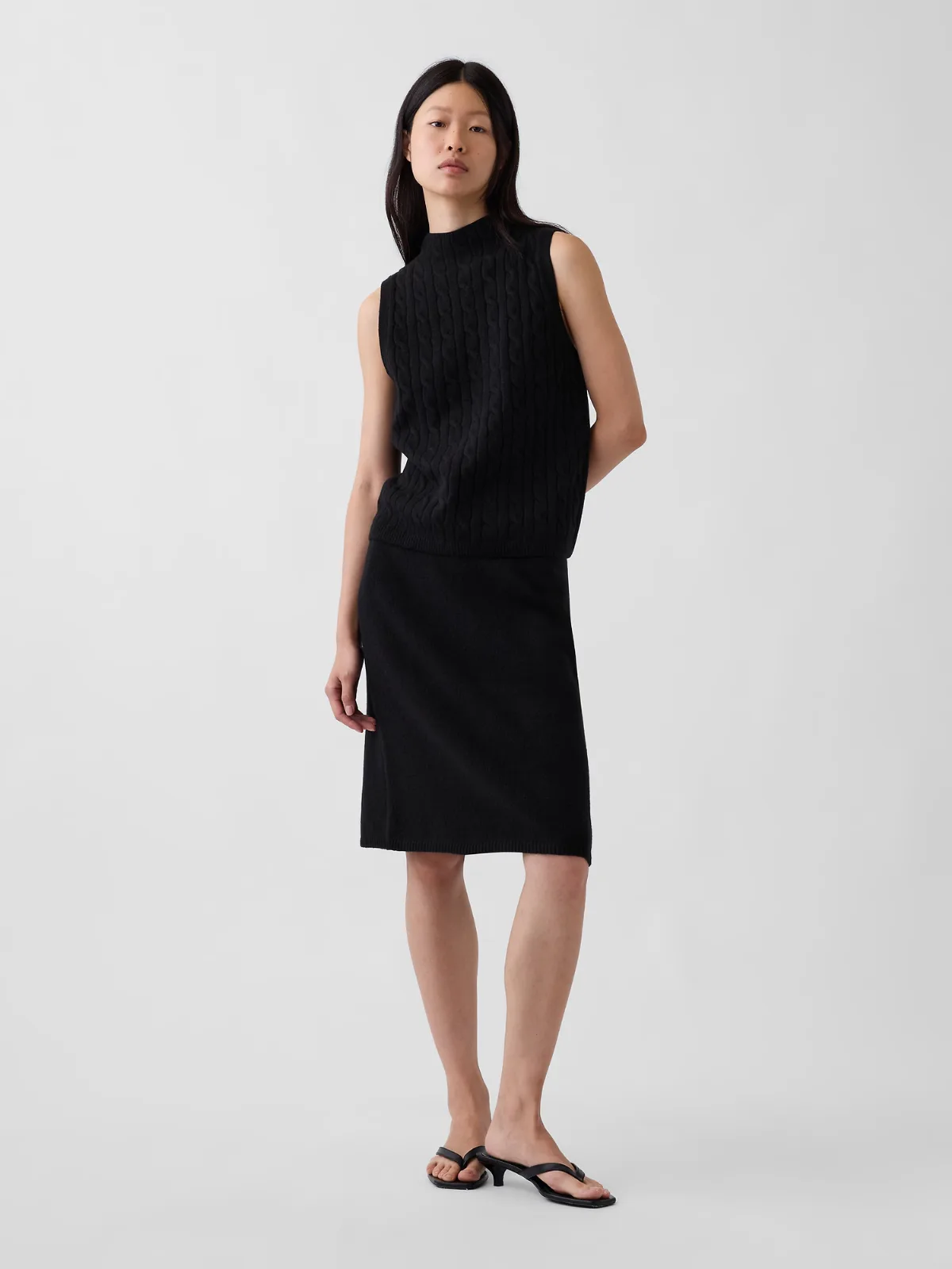 CashSoft Knee-Length Sweater Skirt by Gap