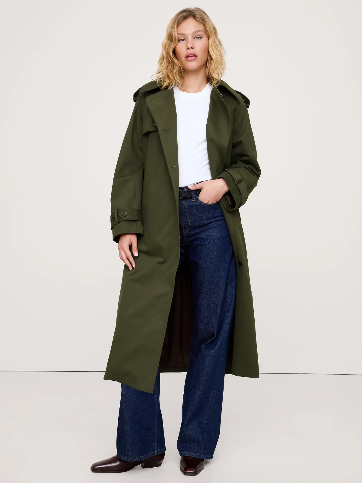 Classic Cotton Trench Coat by Banana Republic