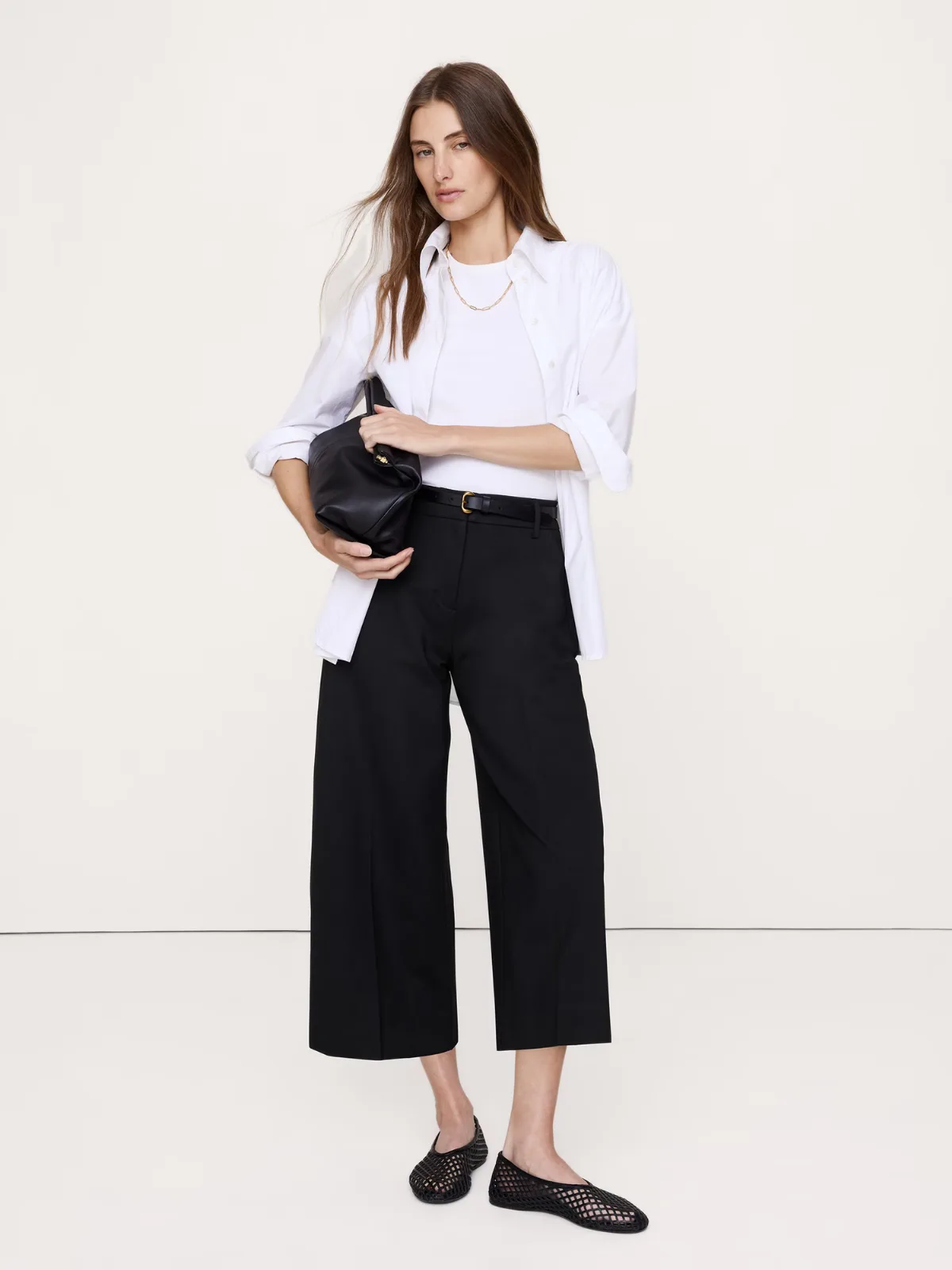 High-Rise Ponte Culotte by Banana Republic
