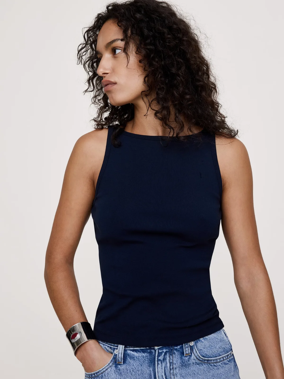 Minimalist Cotton Tank by Banana Republic
