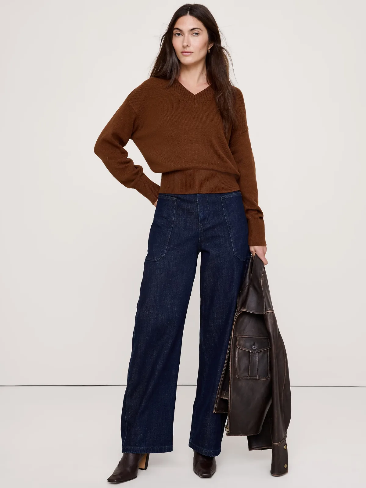Oversized Italian Cotton-Cashmere Sweater by Banana Republic