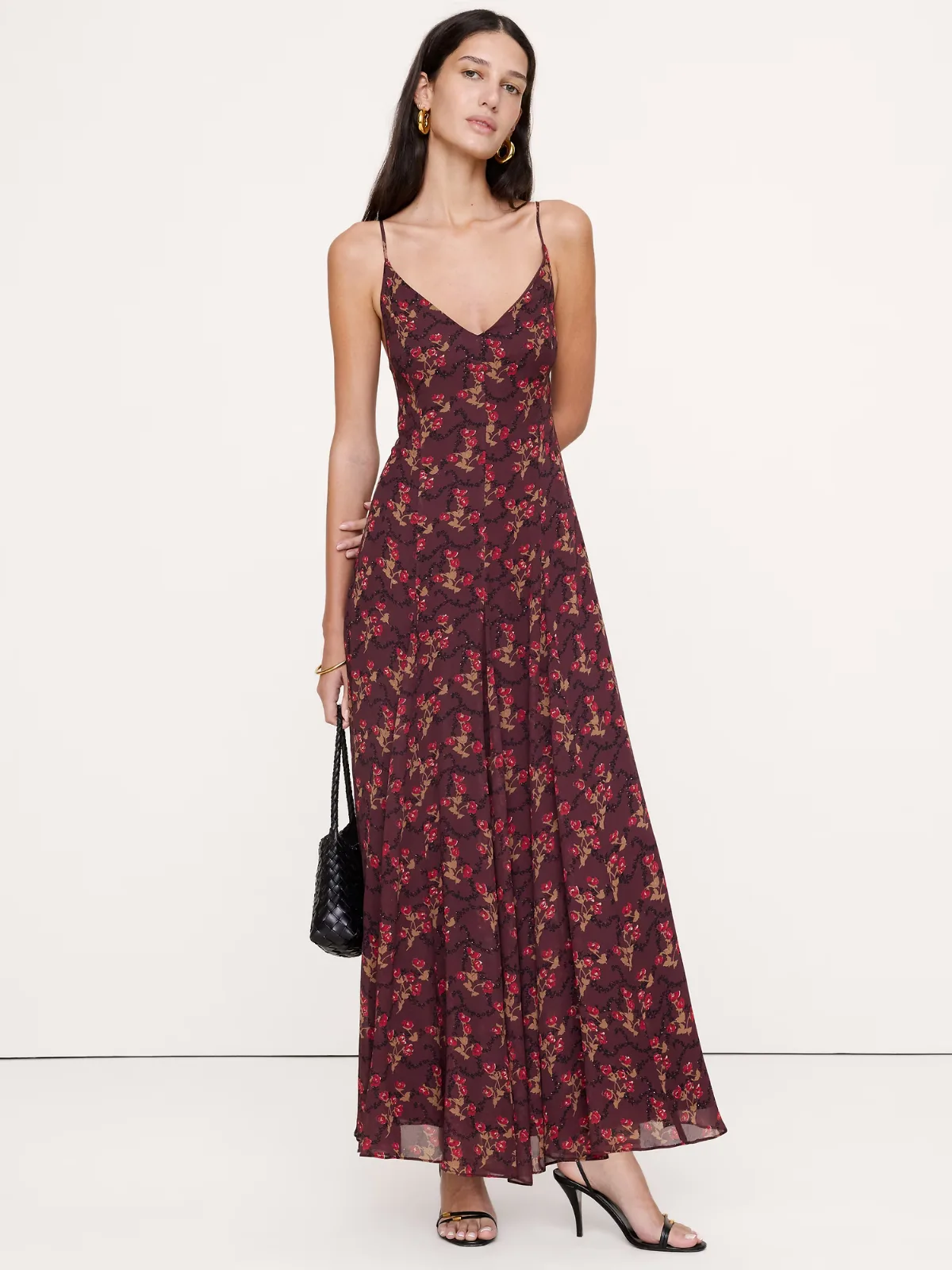Georgette Paneled Maxi Dress by Banana Republic