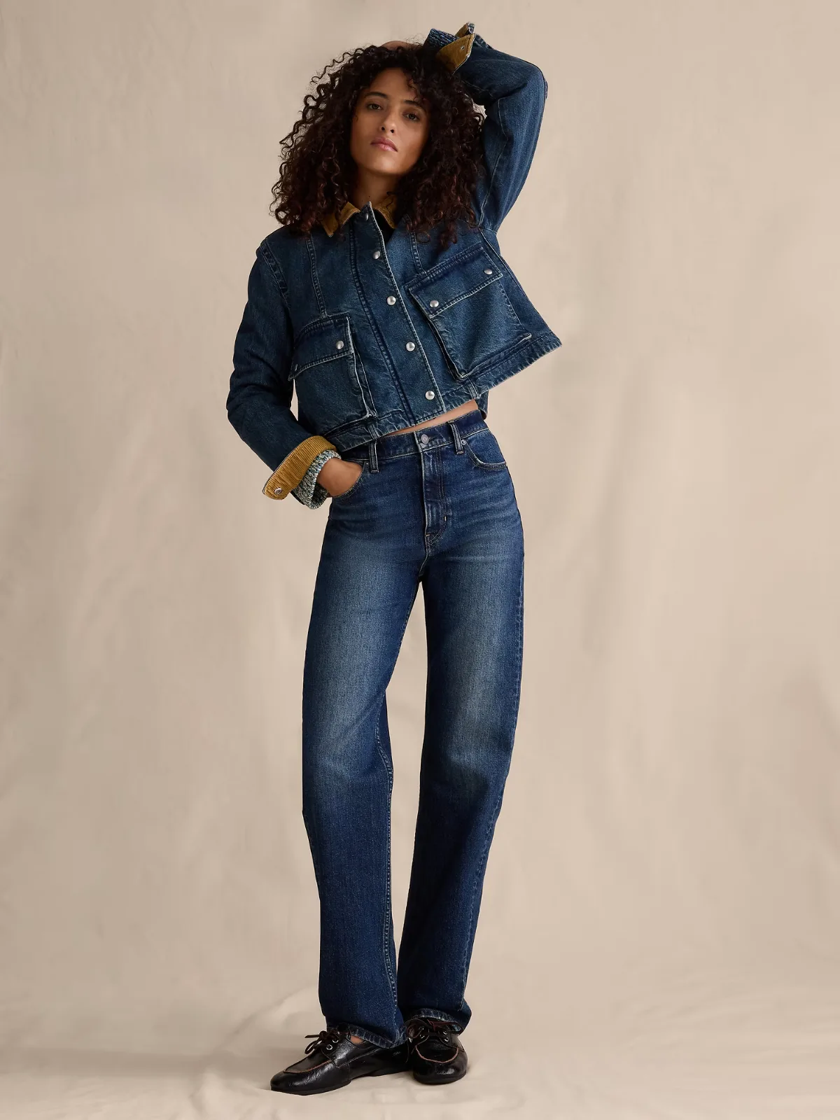 High-Rise 90S Straight Jean