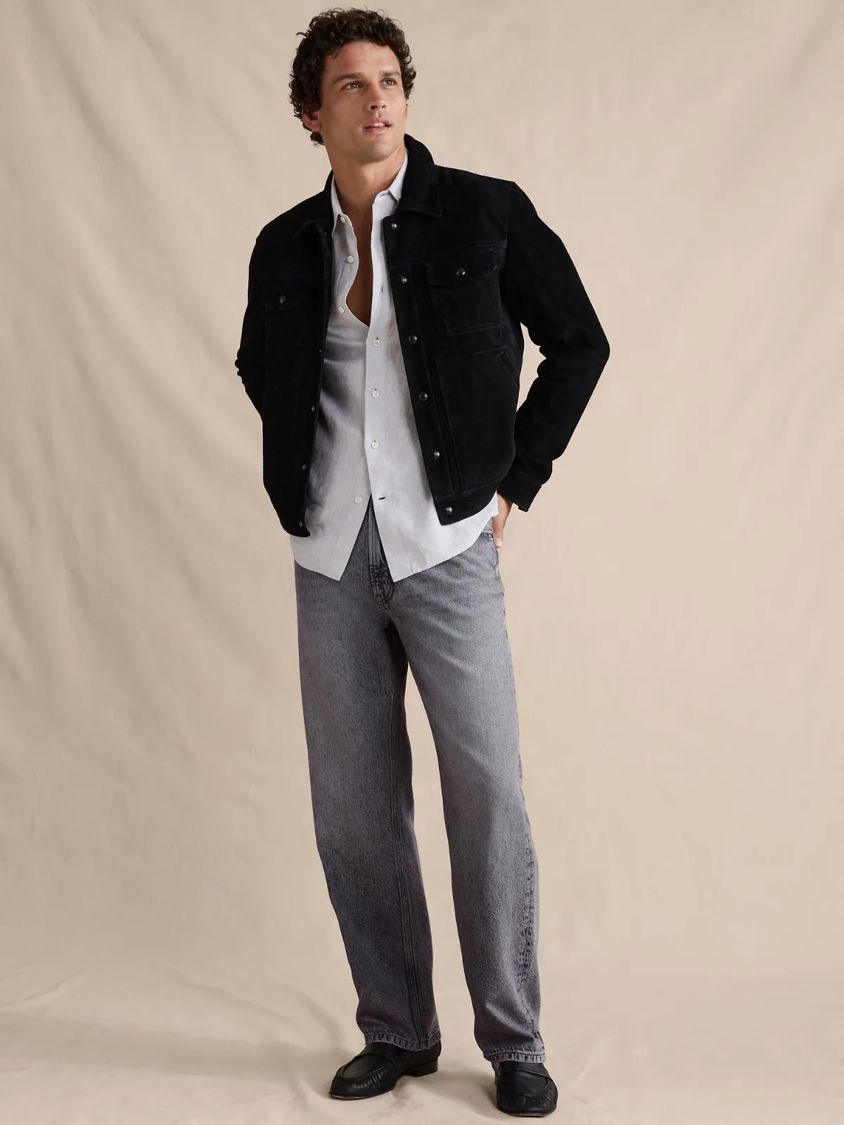 Relaxed-Straight Lightweight Jean by Banana Republic