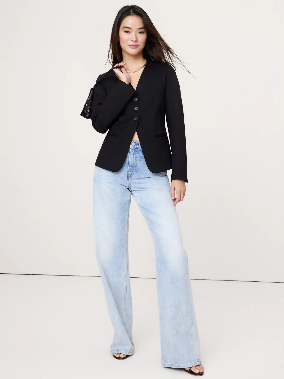 Everywhere Ponte Blazer Top