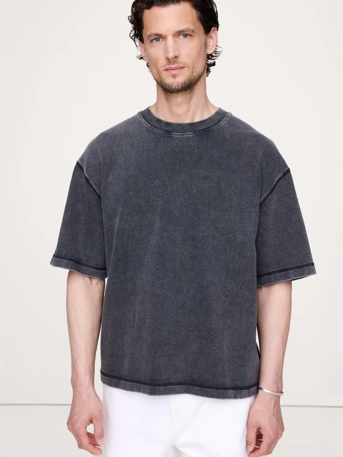 Heavyweight Cotton Boxy Tee by Banana Republic