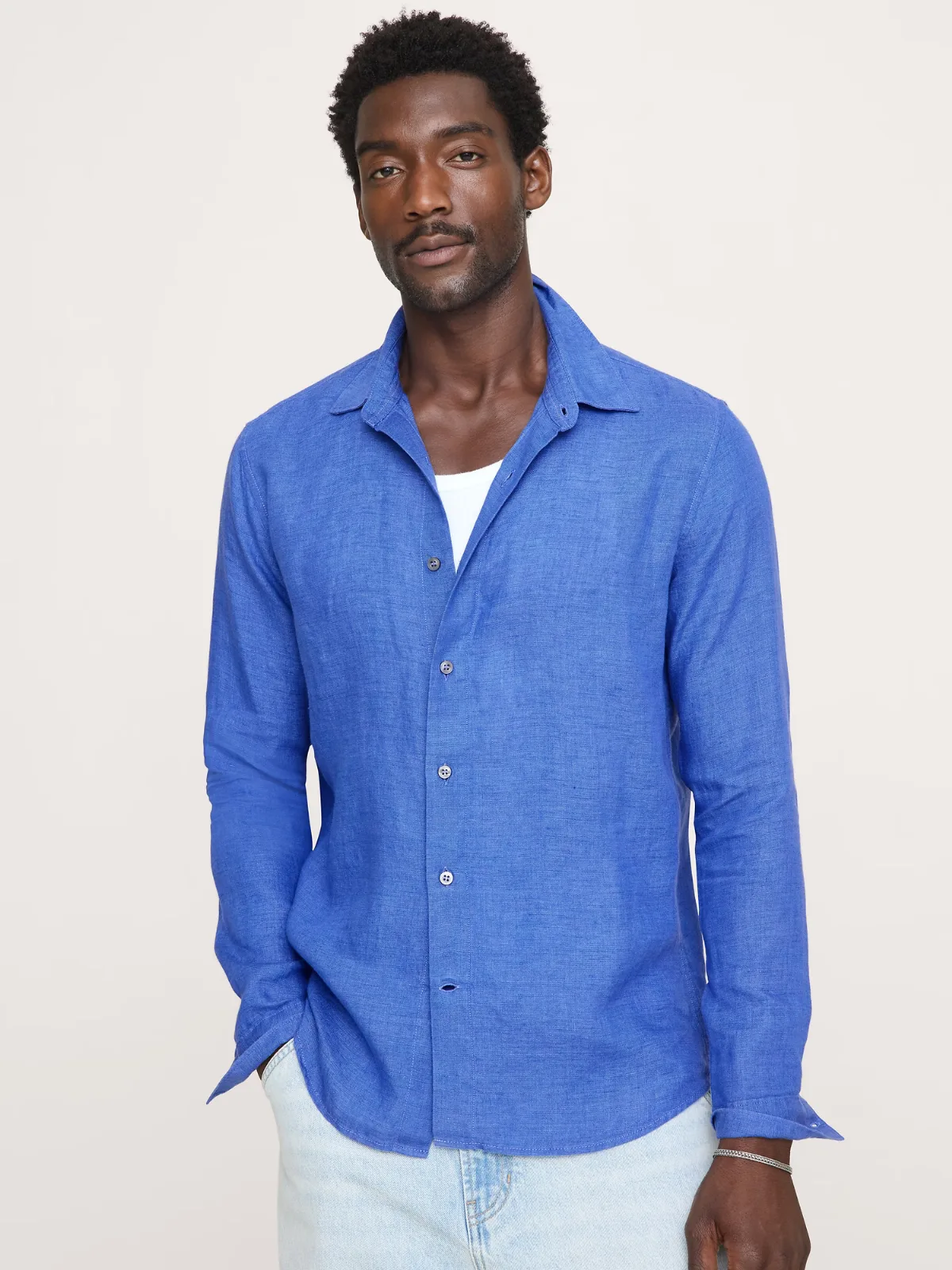 Standard-Fit Linen Shirt