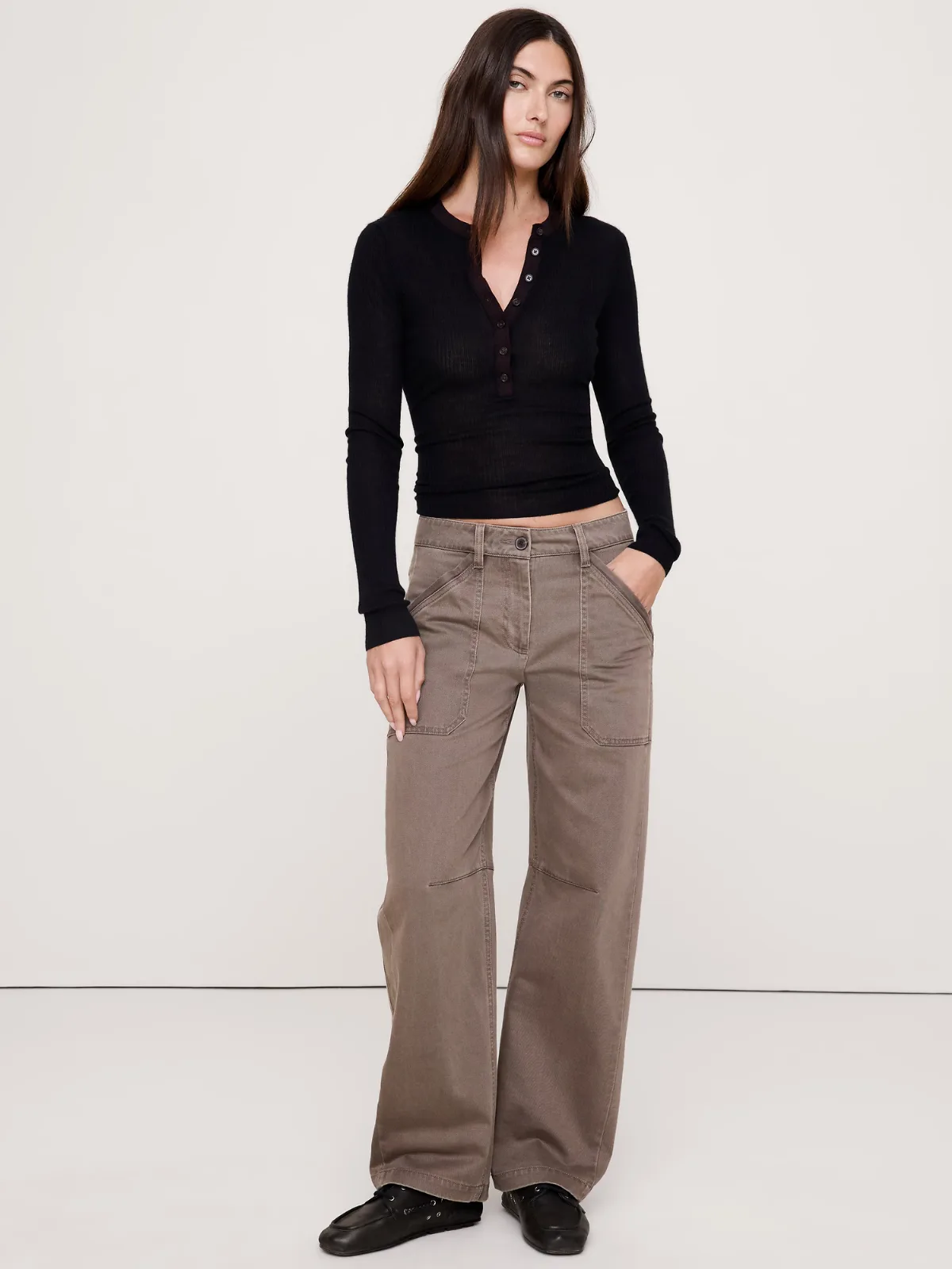 Low-Rise Relaxed Utility Pant by Banana Republic