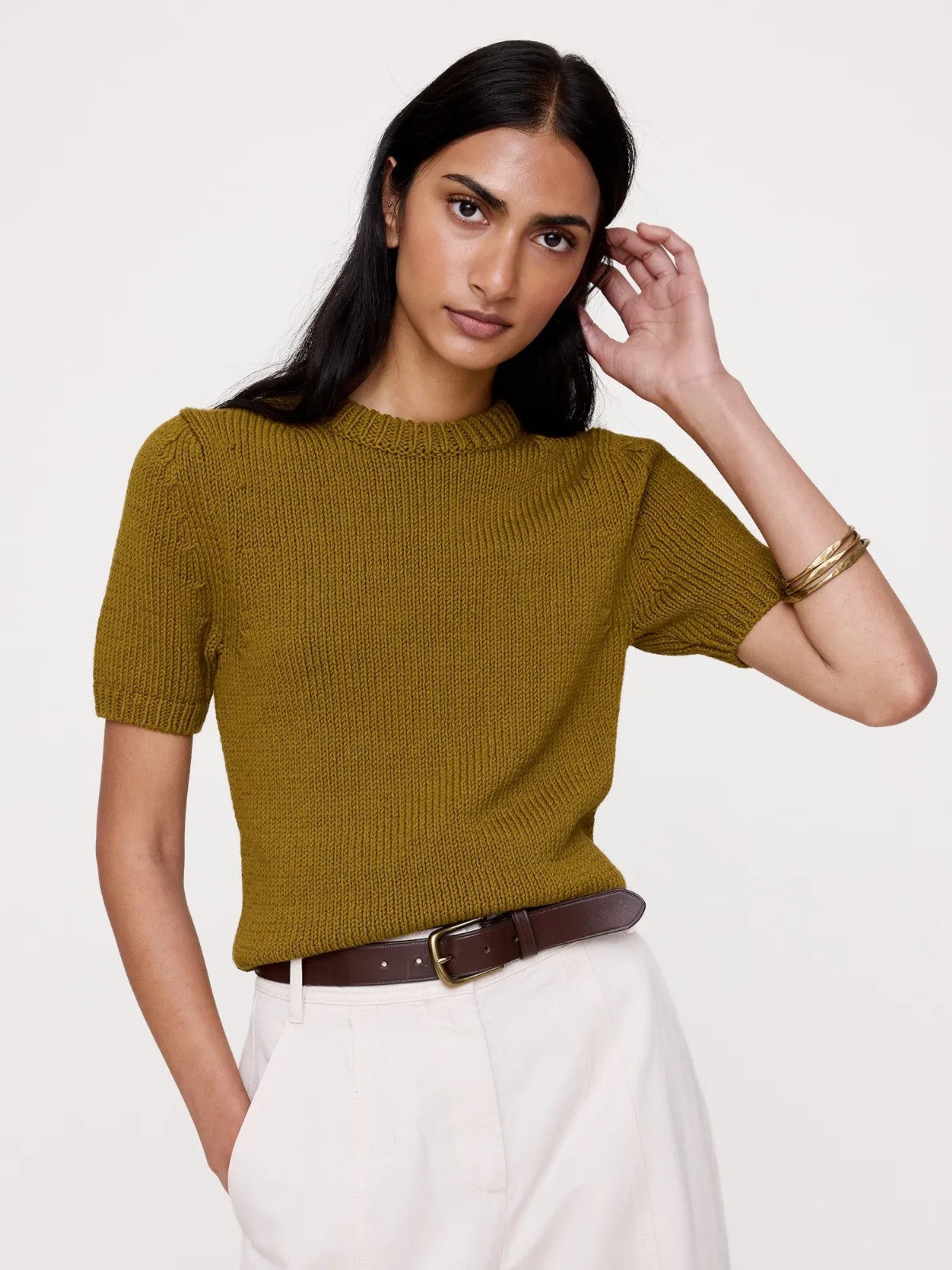 Chunky Cotton Sweater Tee by Banana Republic