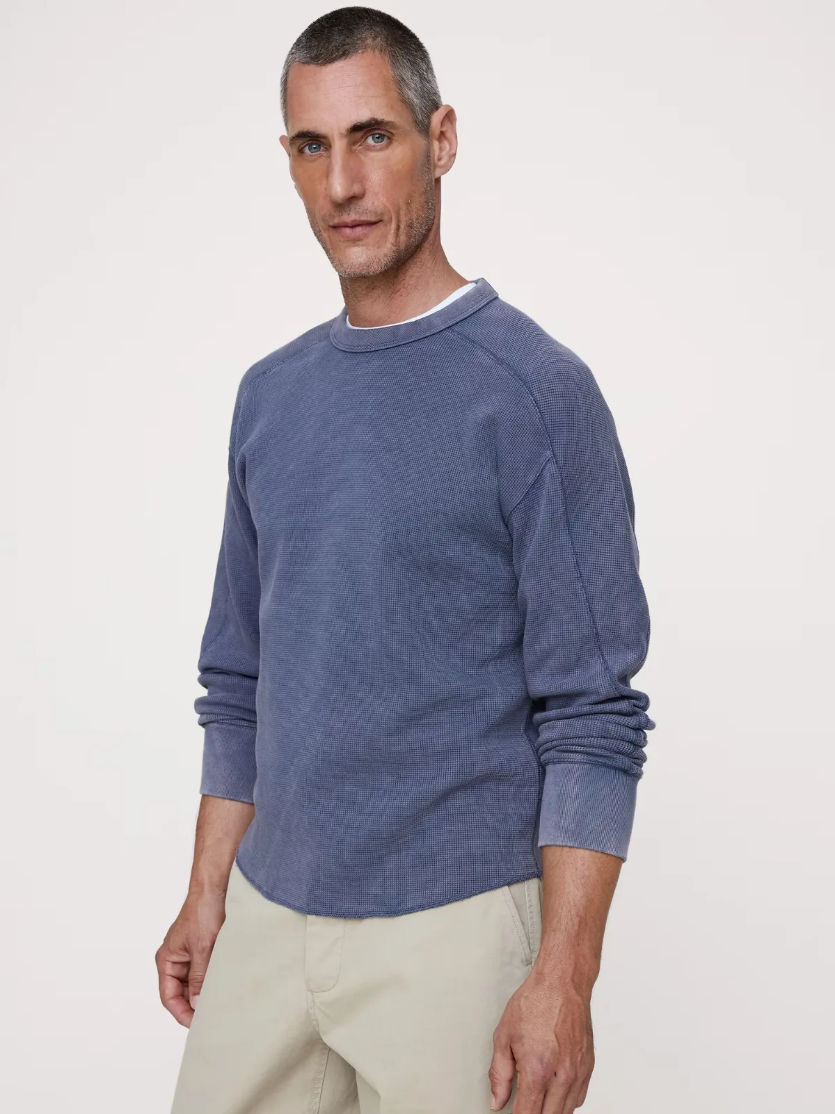 Cotton Waffle-Knit T-Shirt by Banana Republic