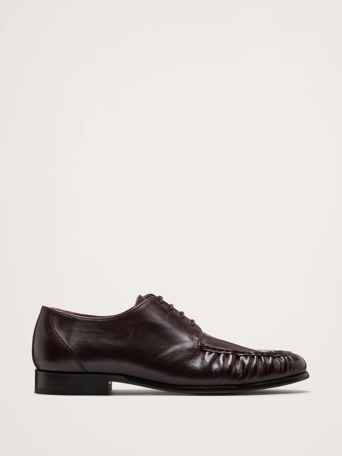 Italian Leather Moc-Toe Derby Loafer by Banana Republic