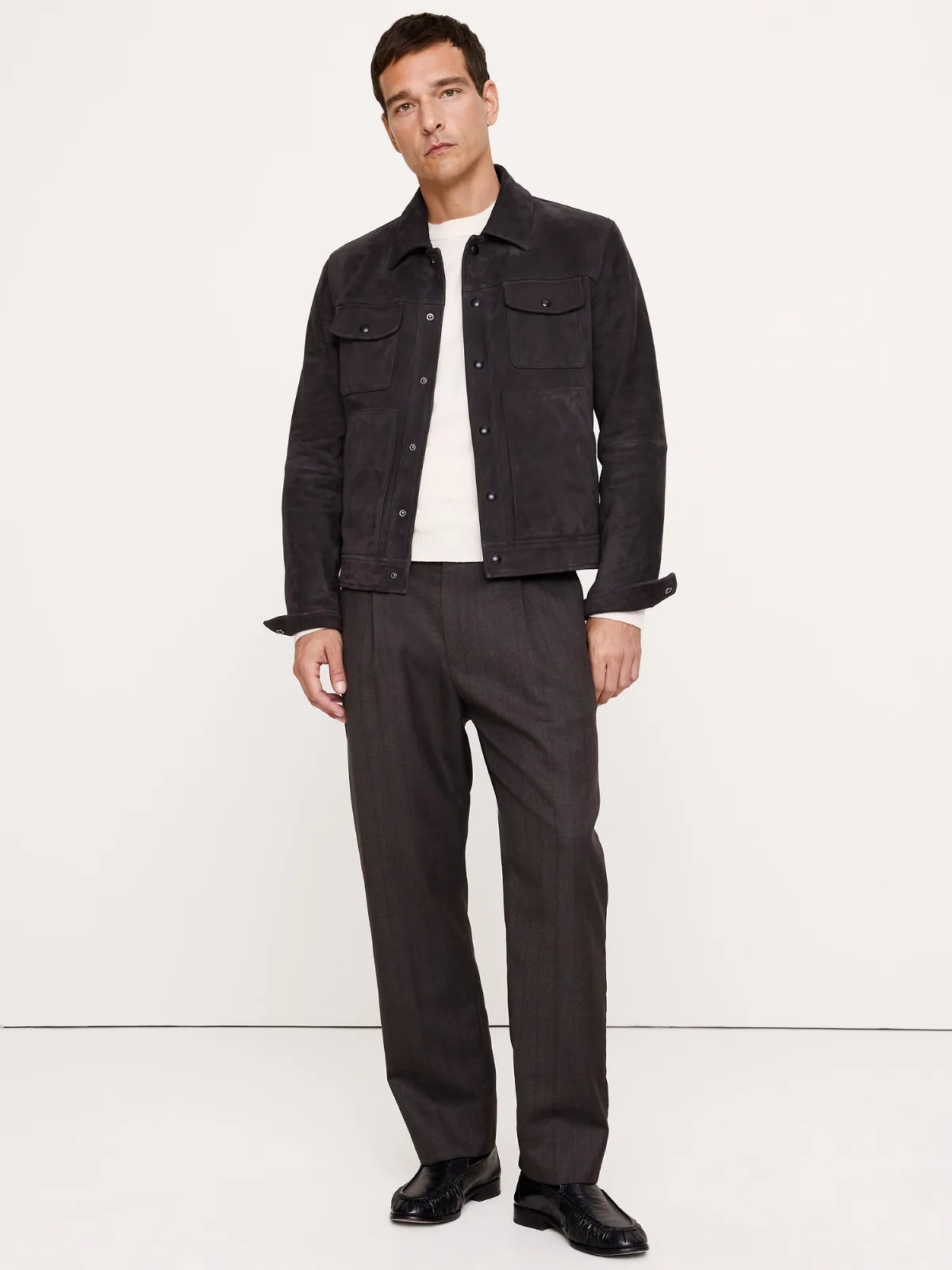 Classic Tapered Twill Dress Pant by Banana Republic