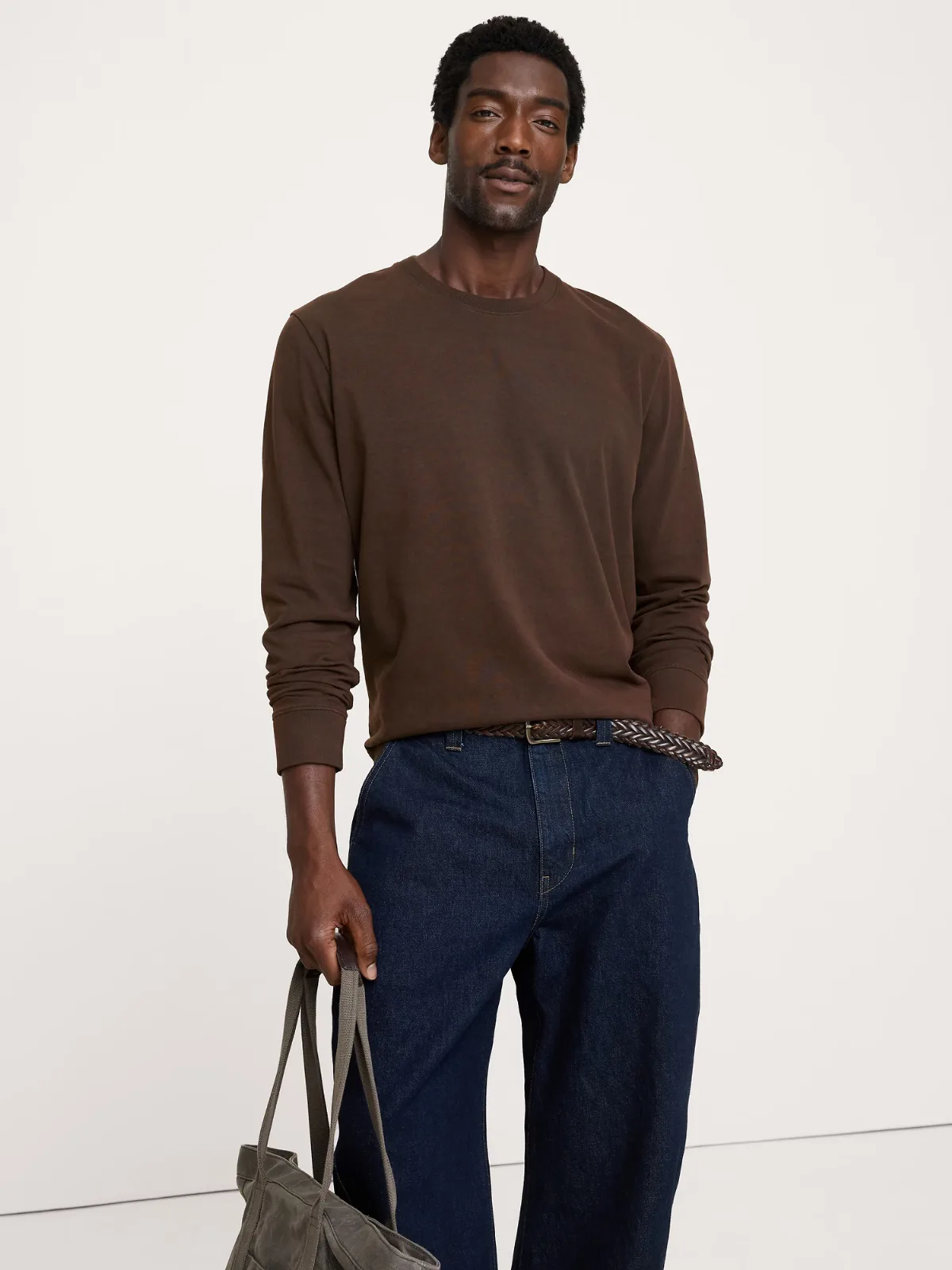 Heavyweight Cotton Long-Sleeve T-Shirt by Banana Republic