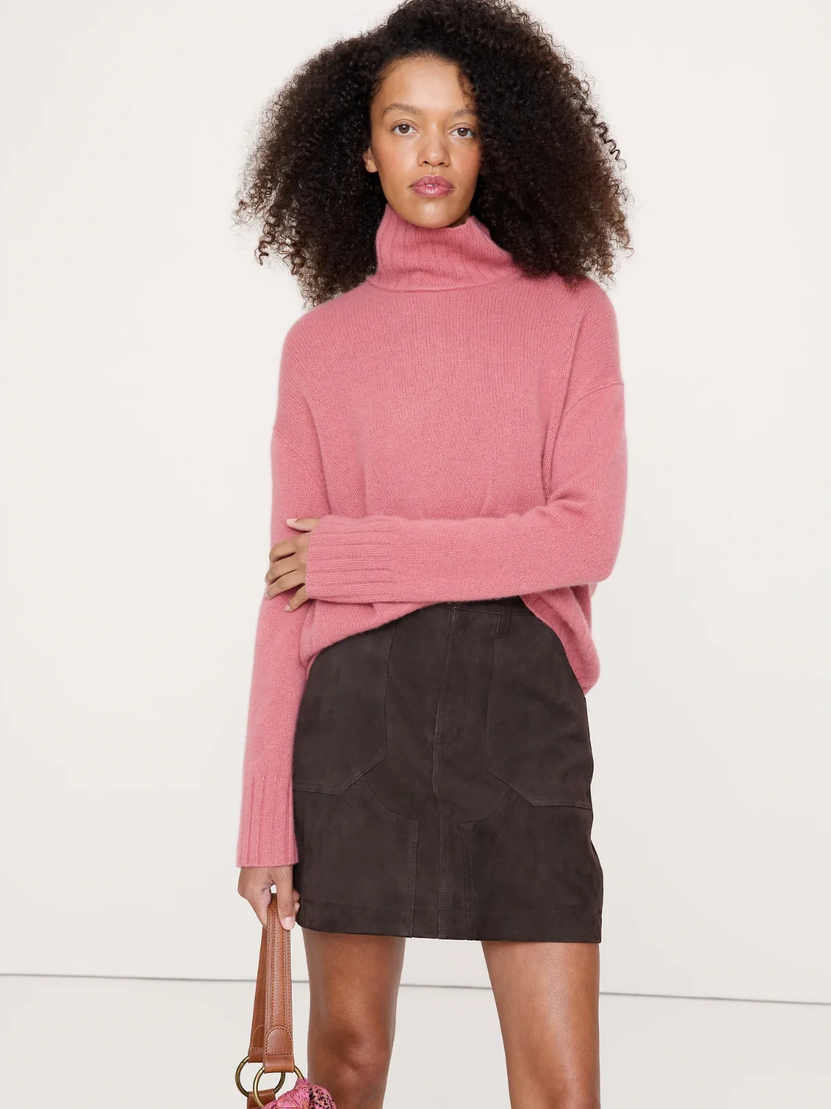 Oversized Cashmere Turtleneck Sweater by Banana Republic