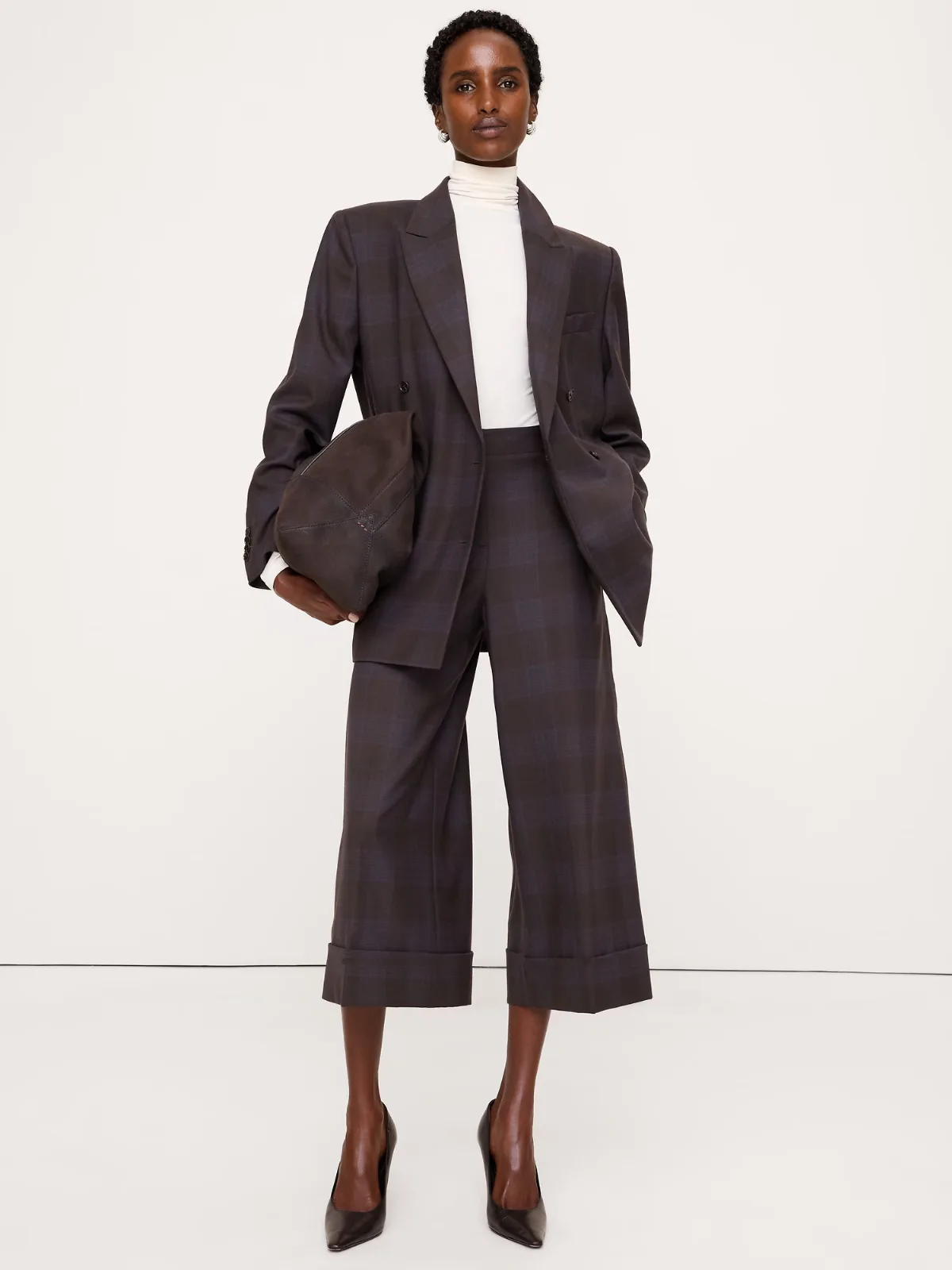 High-Rise Wool-Blend Culotte by Banana Republic
