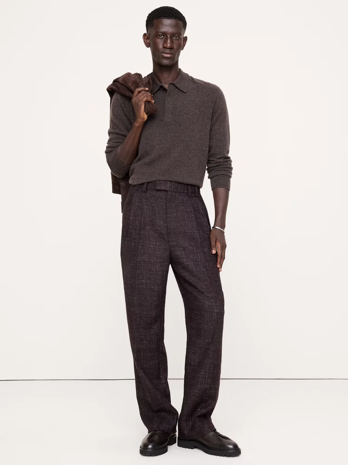 Relaxed Pleated Dress Pant by Banana Republic