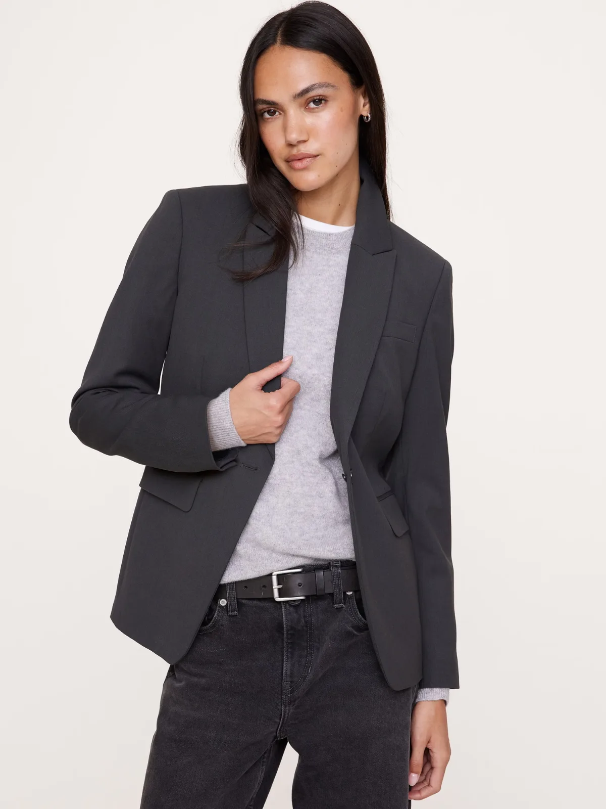 Slim Italian Lightweight Wool Blazer