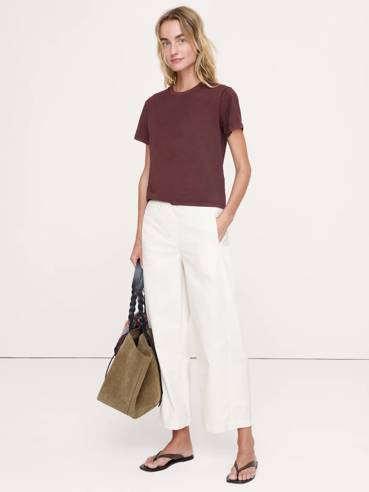Vintage Cotton Crew-Neck T-Shirt by Banana Republic