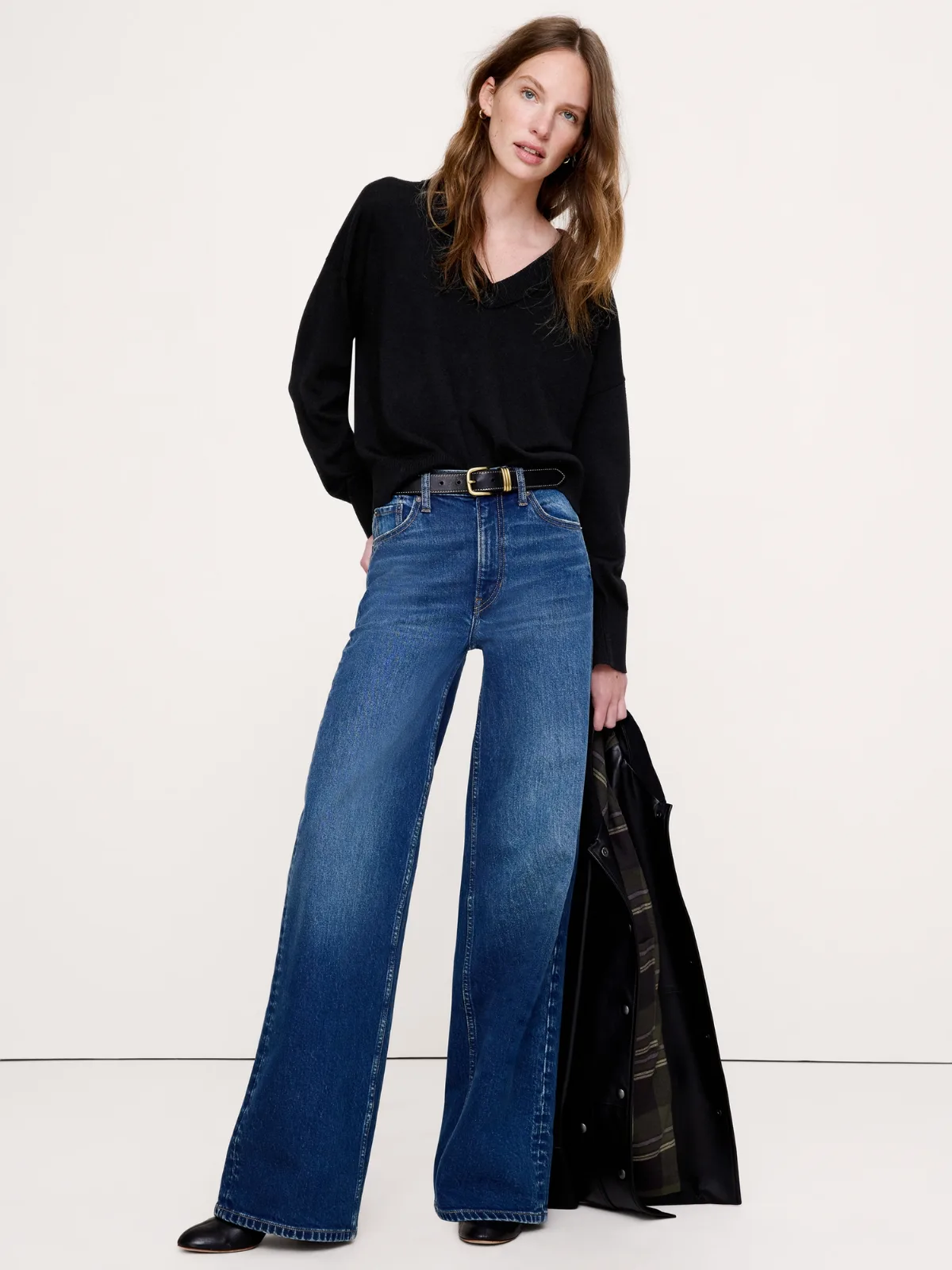 Merino V-Neck Sweater by Banana Republic