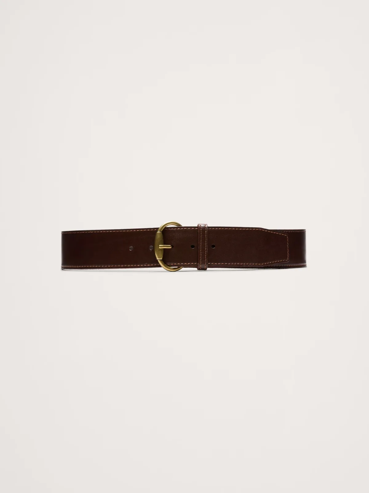 Leather Square-Tail Belt by Banana Republic