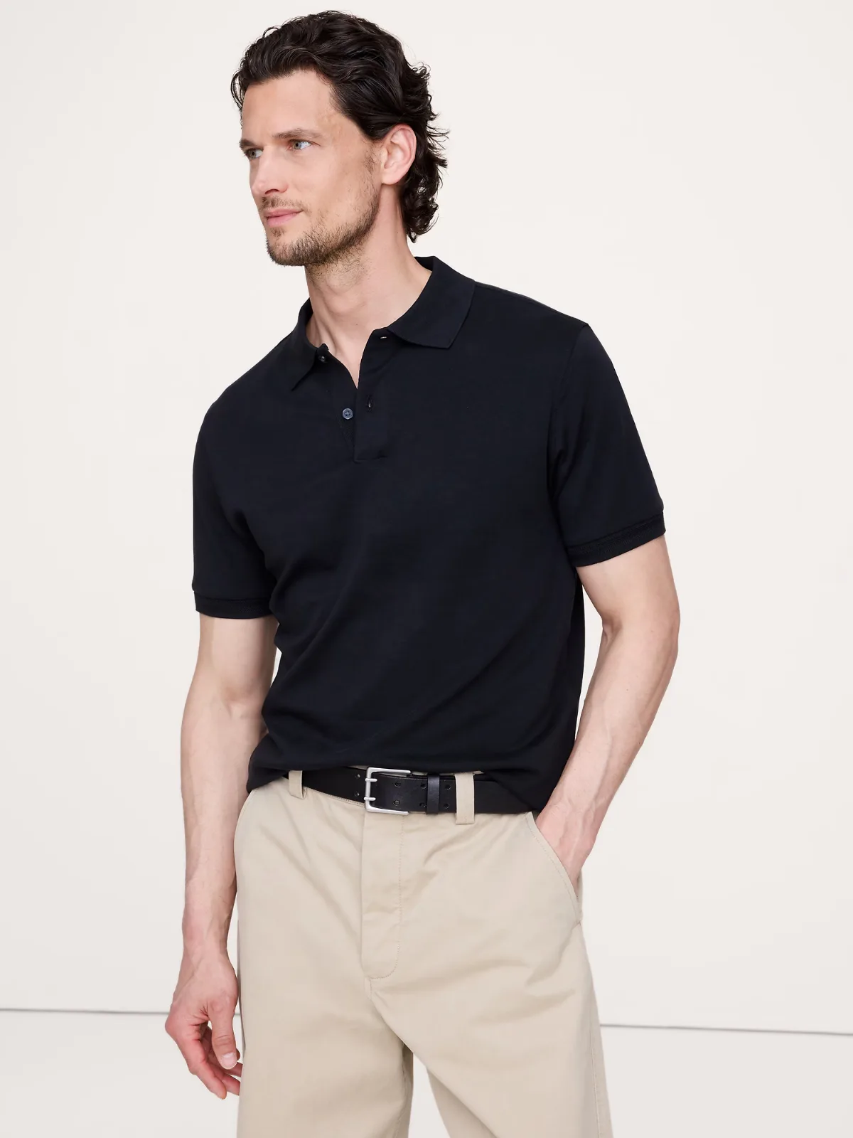 Luxury-Touch Polo Shirt by Banana Republic