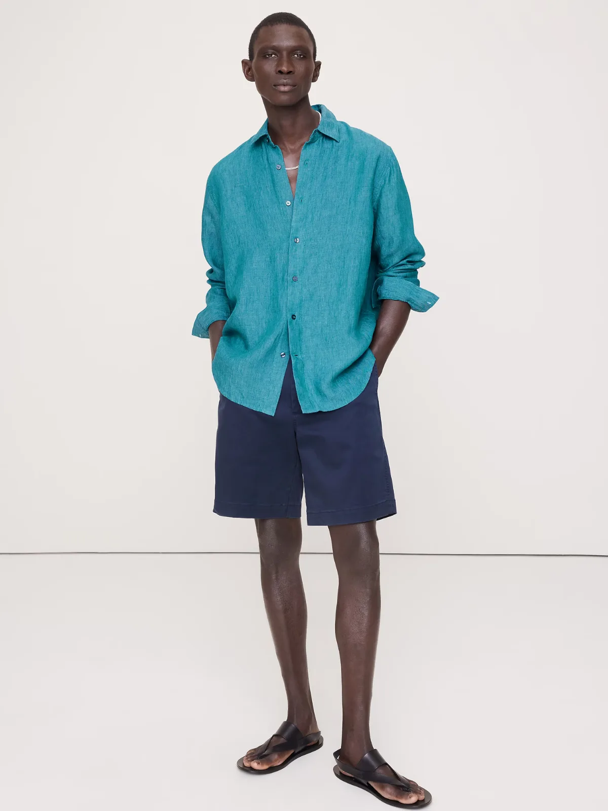 Standard-Fit Linen Shirt by Banana Republic