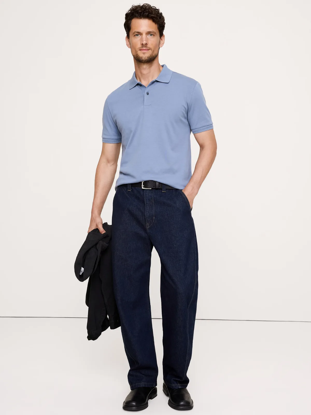 Luxury-Touch Polo Shirt by Banana Republic
