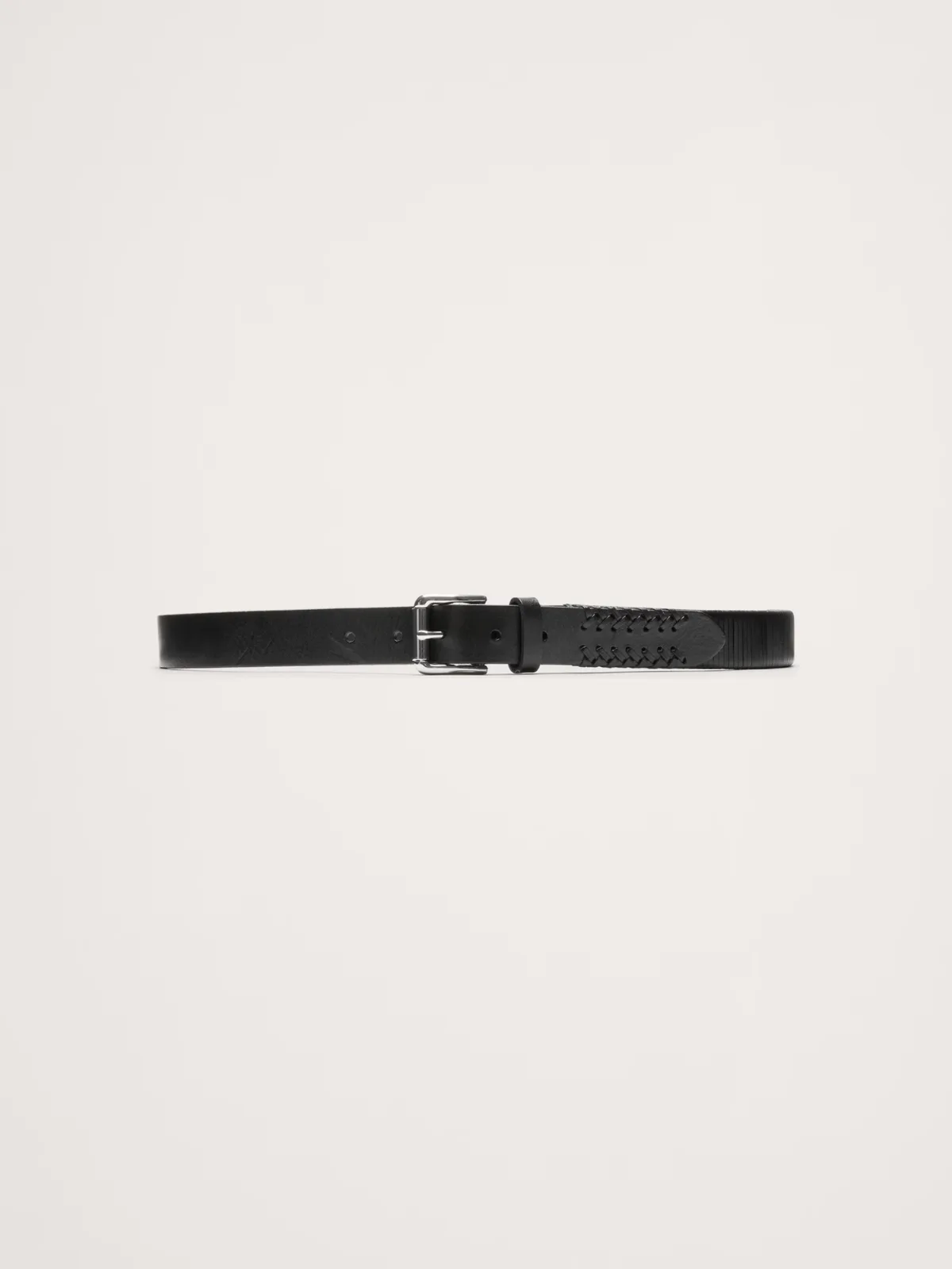 Slim Laced Leather Belt by Banana Republic