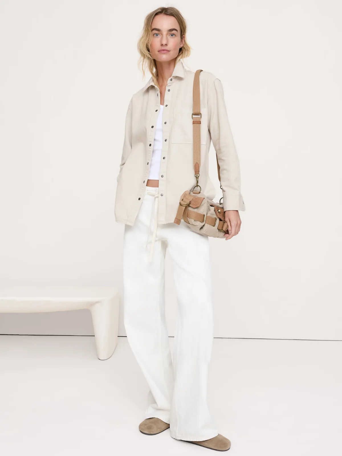 The Oversized Denim Shirt by Banana Republic
