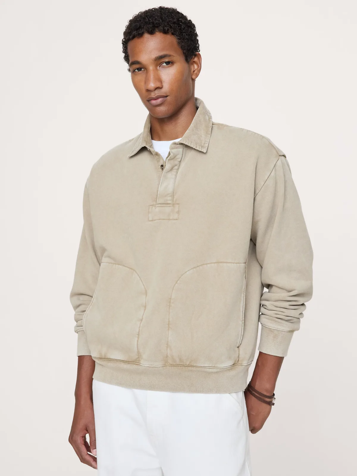 Archive Reissue French Terry Rugby Jersey by Banana Republic