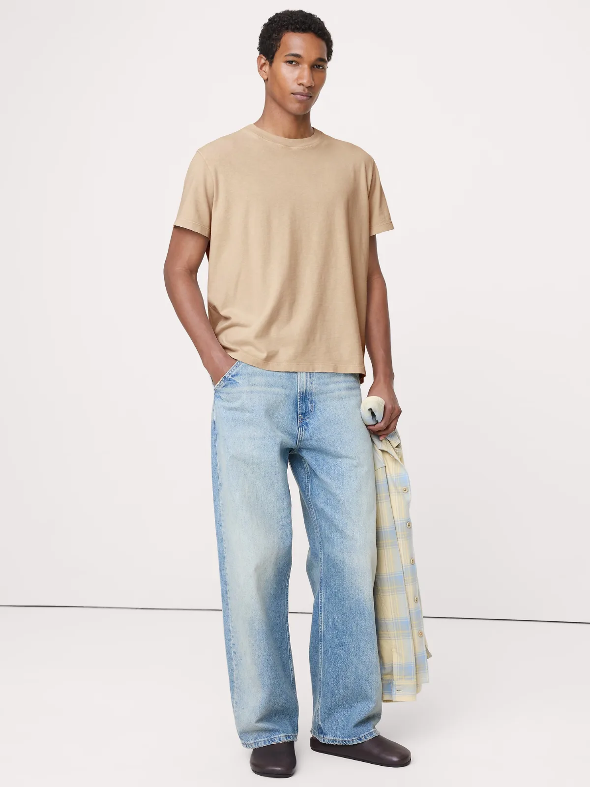 Midweight Cotton Slub Crew-Neck T-Shirt